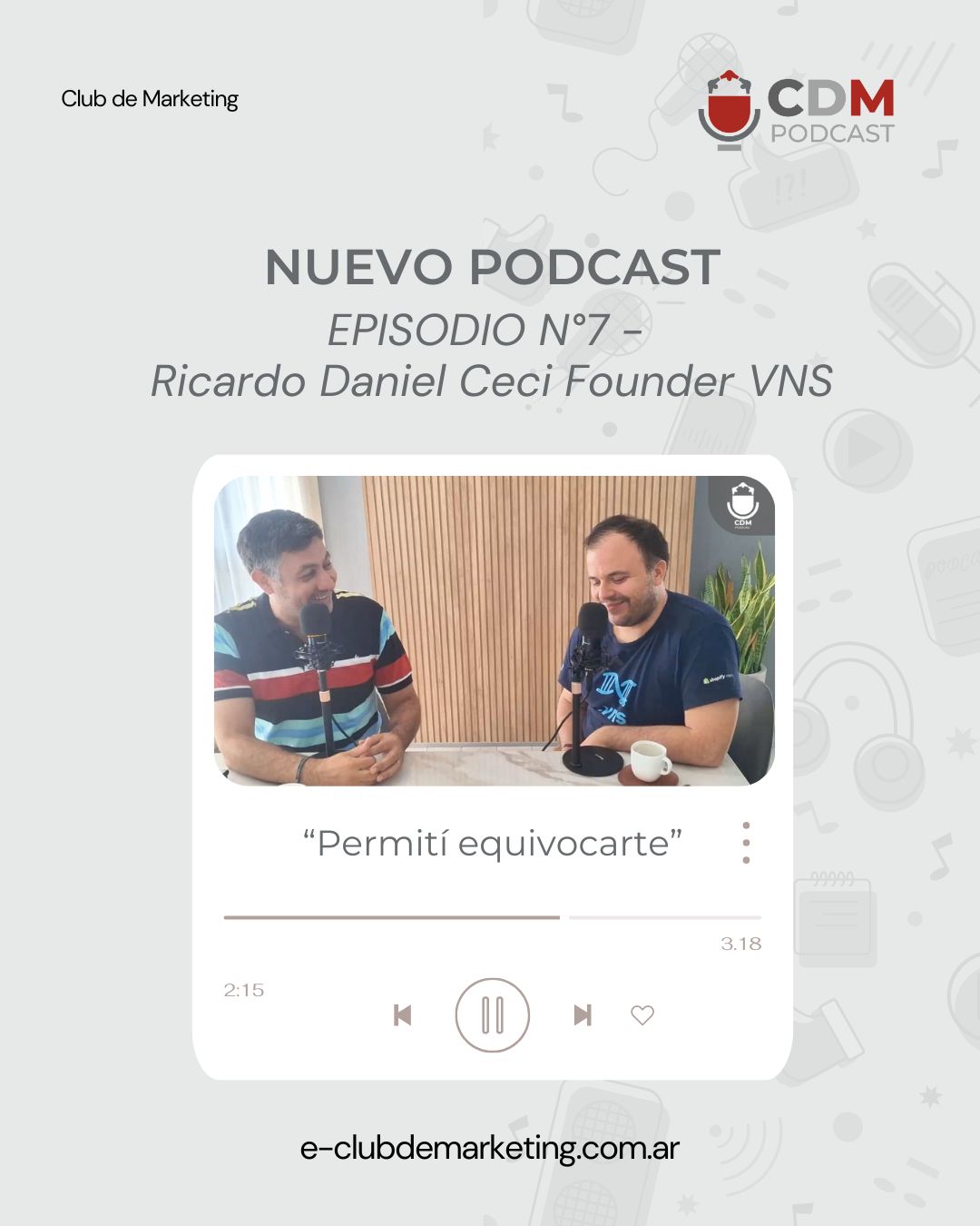 En este episodio tuvimos un mano a mano íntimo con @ricardoceci.dev un referente en el mundo de la tecnología con más de 20 años de experiencia en innovación, negocios y liderazgo.
Founder de VNS. Una empresa de tecnología, especializada en Shopify Plus.
Con una mirada humana y cercana, Ricardo nos abrió la puerta a su historia y compartió reflexiones sobre:
✨ La tecnología como puente para transformar realidades.
✨ La humanización de los negocios en tiempos de hiperconexión.
✨ La nueva forma de cobrar los servicios de IT.
✨ El valor de la familia como sostén en cada decisión.
✨ Los sueños de emprender, crecer y sostenerse en mercados nacionales e internacionales.
Un episodio donde las ideas fluyen como en una conversación de café: cercana, honesta y con la claridad de alguien que entiende que detrás de cada proyecto siempre hay personas y sueños.
👉 Escuchalo y conocé la historia de un líder que sigue inspirando con su visión y humanidad.
🎙️ CDM Podcast: donde las ideas toman forma.
hola@e-clubdemarketing.com.ar
https://youtu.be/5O9Fdyji704?si=l2Eii5Q_N7oZ9G8m
También podés escucharnos en SPOTIFY
https://open.spotify.com/show/33vOzhu...