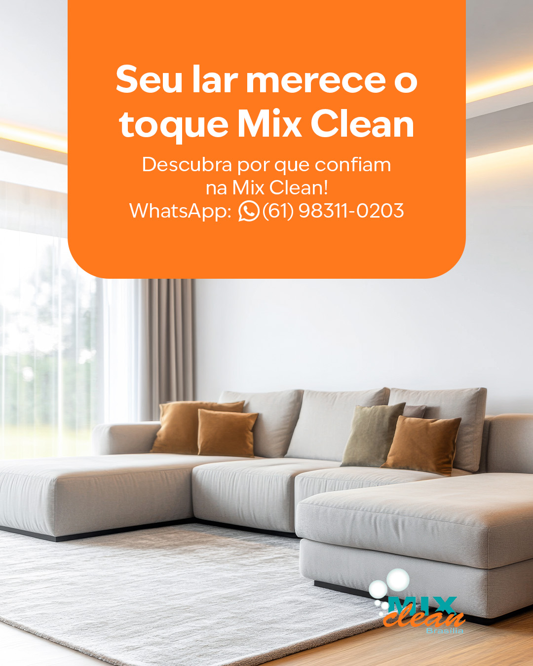 ✨ Não é só sobre limpar — é sobre transformar o ambiente! ✨
Um tapete limpo renova a energia da sua casa, deixa o ar mais leve e ainda valoriza sua decoração. 🛋️✨
Na Mix Clean, cada detalhe do nosso serviço é pensado para que você tenha resultado premium, com técnicas especializadas e produtos biodegradáveis que garantem cuidado, saúde e elegância para o seu lar.
📲 Solicite uma coleta agora mesmo e surpreenda-se com a diferença!
WhatsApp: (61) 98311-0203
#MixClean #CasaPerfeita #Decoração #CuidadoPremium #LimpezaDeTapetes #LimpezaPremium #AntesEDepois #EstofadoNovoDeNovo #CasaLimpaValeMais #BrasíliaDF #LagoSul #LagoNorte #ParkWay #JardimBotânico #NoroesteDF