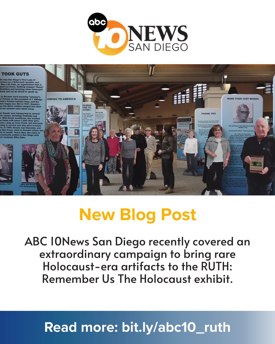 Check out this local news feature of a campaign to bring one-of-a-kind Holocaust artifacts—including survivor Heinrich Mueller’s uniform—to San Diego. This story is about remembrance, resilience, and hope.