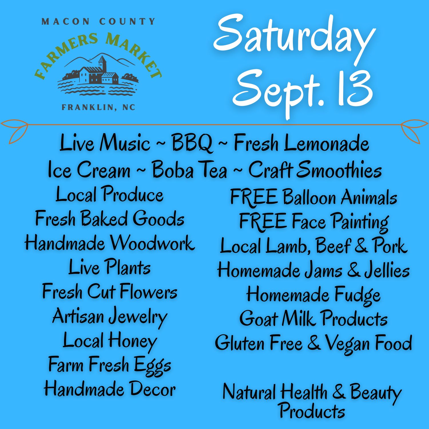 Check out what's coming to the farmers market tomorrow! 😎🙌
9:00AM-1:00PM
Town Hall
95 E Main Street, Franklin
.
.
.
#farmersmarketfranklinnc #wncfarmtotable #appalachianproduce #appalachianfarm #maconcountyfarmersmarket #franklinncchamber #franklinnc #franklinncfarmersmarket #experiencefranklinnc