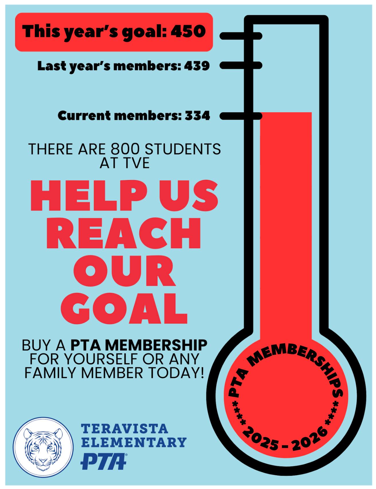 Have you joined the Teravista PTA? Join us and help us reach our goal!
#jointvepta
link in bio