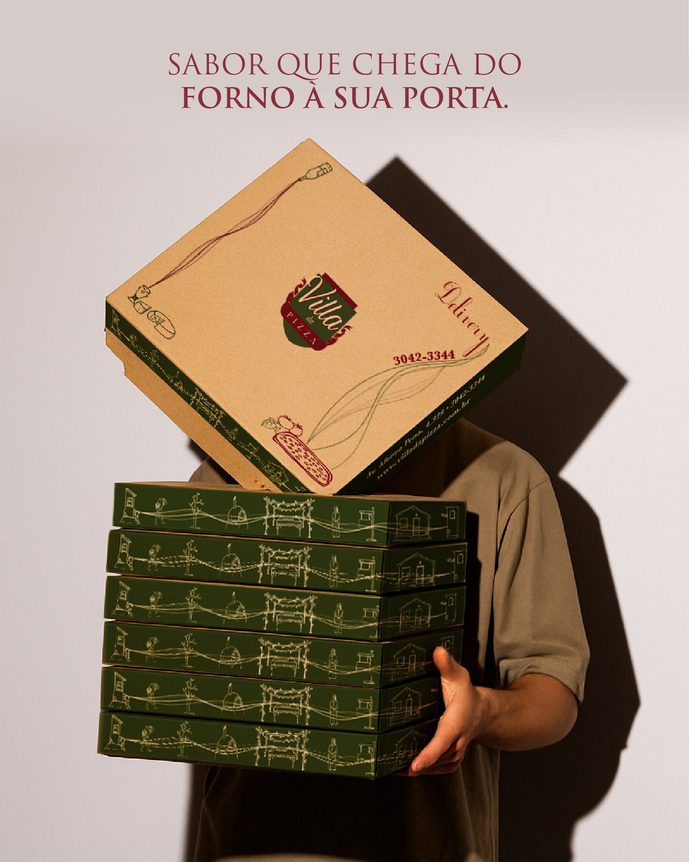 Sabor que chega do forno à sua porta. Quem também vai pedir Villa e deixar o domingo mais especial?