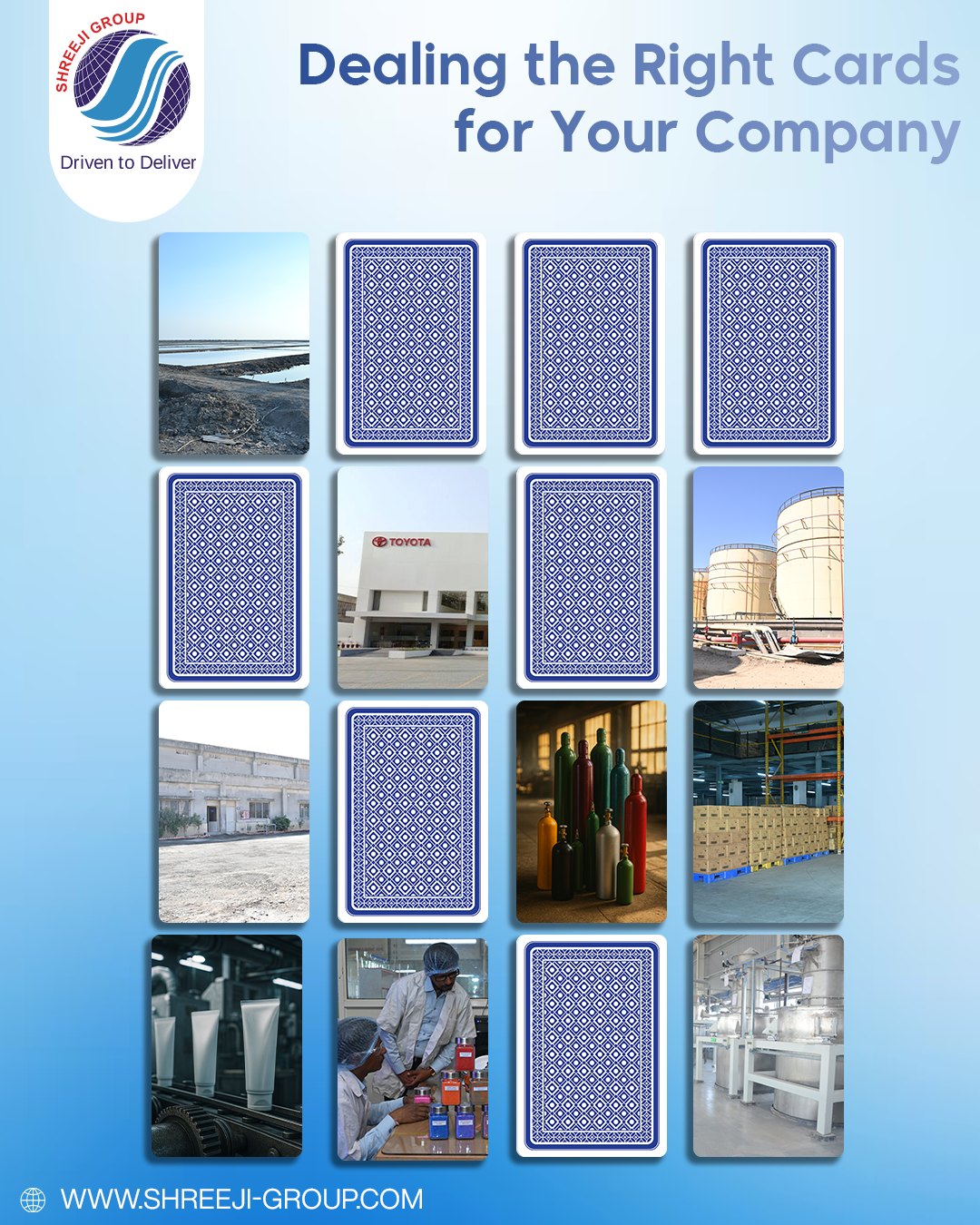 With expertise across minerals, chemicals, packaging and logistics, Shreeji Group delivers trusted solutions for industries that shape progress. This festive season, we bring strength and reliability to every partnership, ensuring your business grows with confidence and consistency.
- - - - -
Website: www.shreeji-group.com
Mobile: +91 9719912323.
Email: marketing@shreeji-group.com
- - - - -
#ShreejiGroup #FestiveGrowth #IndustryLeader #TrustedPartner #DrivenToDeliver