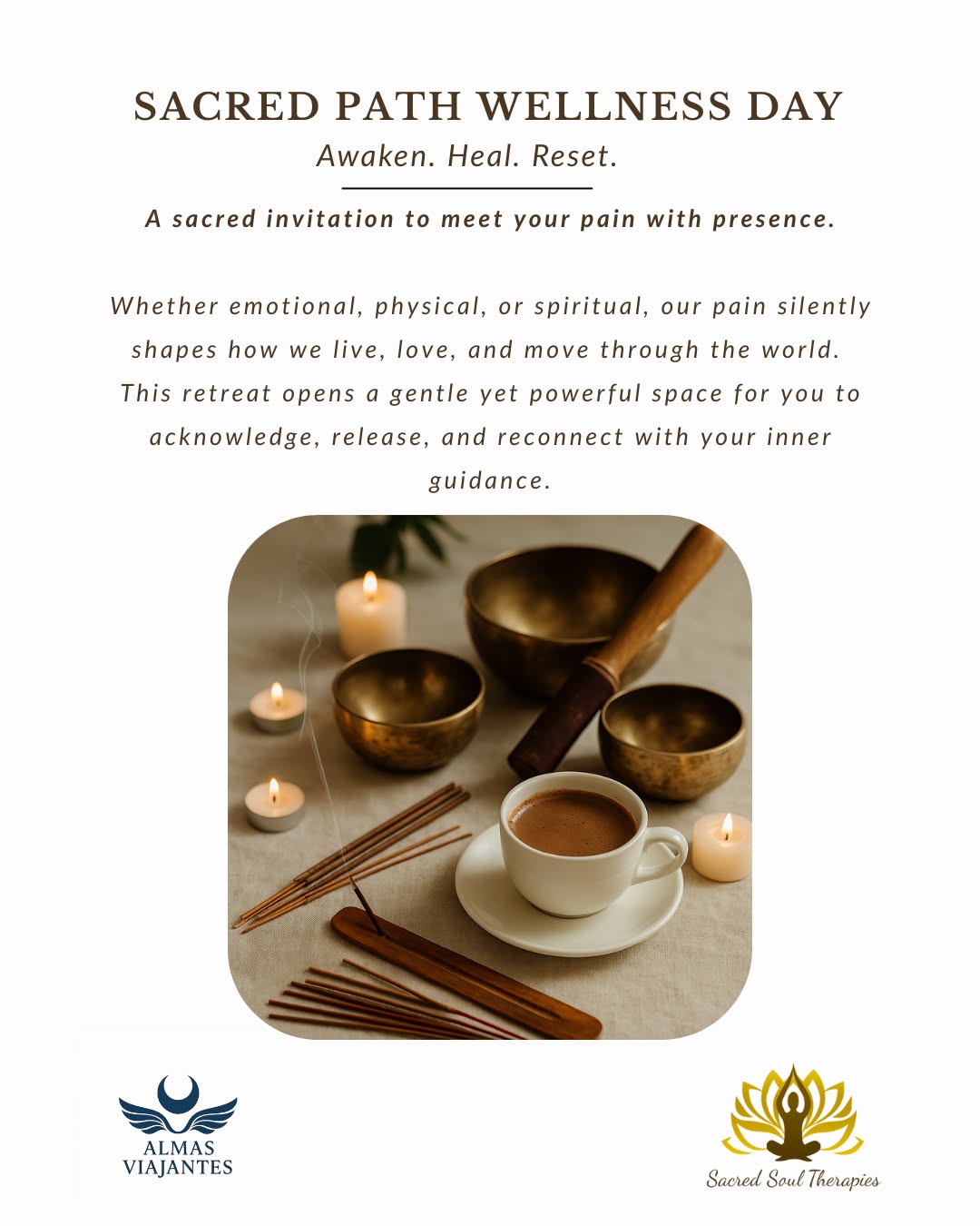 Have you noticed how pain silently shapes the way you live, love, and move through the world?
When ignored, it piles up. When welcomed with presence, it becomes strength.
Sacred Path Wellness Day is an invitation to awaken, heal, and reconnect.
During three hours in Dublin, we will create an intimate circle to:
• Cacao Ceremony — soften the heart and awaken the senses
• Active Meditation — release the body and quiet the mind
• Sound Healing with Tibetan Bowls — tune into harmony
• Reiki — align chakras and subtle body
Date: September 28th | 10AM–1PM | Dublin 7
Exchange: €53 per person
Spots: only 5
If you feel the call, message us to secure your place.
And tell me: who would you love to have by your side in this journey? Tag them below.
#SacredPath #WellnessDay #CacaoCeremony #ReikiHealing #SoundHealing #ActiveMeditation #IrelandEvents #SoulTravelers #healingjourney🧘🏾♀️
....
Você já percebeu como a dor molda silenciosamente a forma como você vive, ama e caminha pelo mundo?
Quando você não olha para ela, ela se acumula. Quando você a acolhe com presença, ela pode se transformar em força.
O Sacred Path Wellness Day é um convite para você despertar, curar e se reconectar.
Durante três horas, vamos abrir um espaço íntimo em Dublin para:
• Cacau cerimonial — suavizar o coração e abrir os sentidos
• Meditação ativa — liberar o corpo e aquietar a mente
• Sound healing com tigelas tibetanas — vibrar em harmonia
• Reiki — alinhar chakras e campo sutil
Data: 28/09, das 10h às 13h, em Dublin 7
Valor: €53 por pessoa
Vagas: apenas 5
Se você sentiu o chamado, envie mensagem para garantir sua vaga.
E me conta: quem você gostaria de ter ao seu lado nesse círculo? Marca aqui nos comentários.
#SacredPath #WellnessDay #AlmasViajantes #CacauCeremonial #Reiki #SoundHealing #ActiveMeditation #IrelandEvents #SoulTravelers