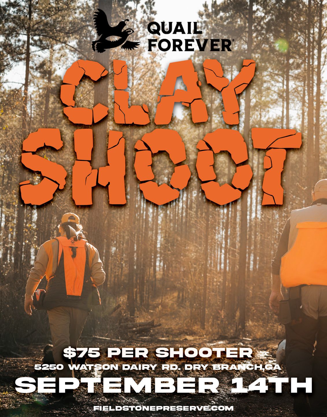 Quail Forever Clay Shoot Tomorrow @ 2:00.
For those passionate about Quail Forever’s conservation efforts, consider participating in an upcoming sporting clays tournament on Sunday, September 14th. This event costs $75 per shooter, with the entirety of the proceeds going directly to the Quail Forever Foundation to support their mission of habitat improvements, public access, education, and conservation advocacy for quail, pheasants, and other wildlife.
The event begins at 2:00 PM, followed by a silent auction and a brief membership meeting at 4:00 PM to discuss the local chapter’s upcoming fundraising banquet on November 6th. You can participate in the shooting event or simply join for the meeting and silent auction to contribute to a worthy cause.
