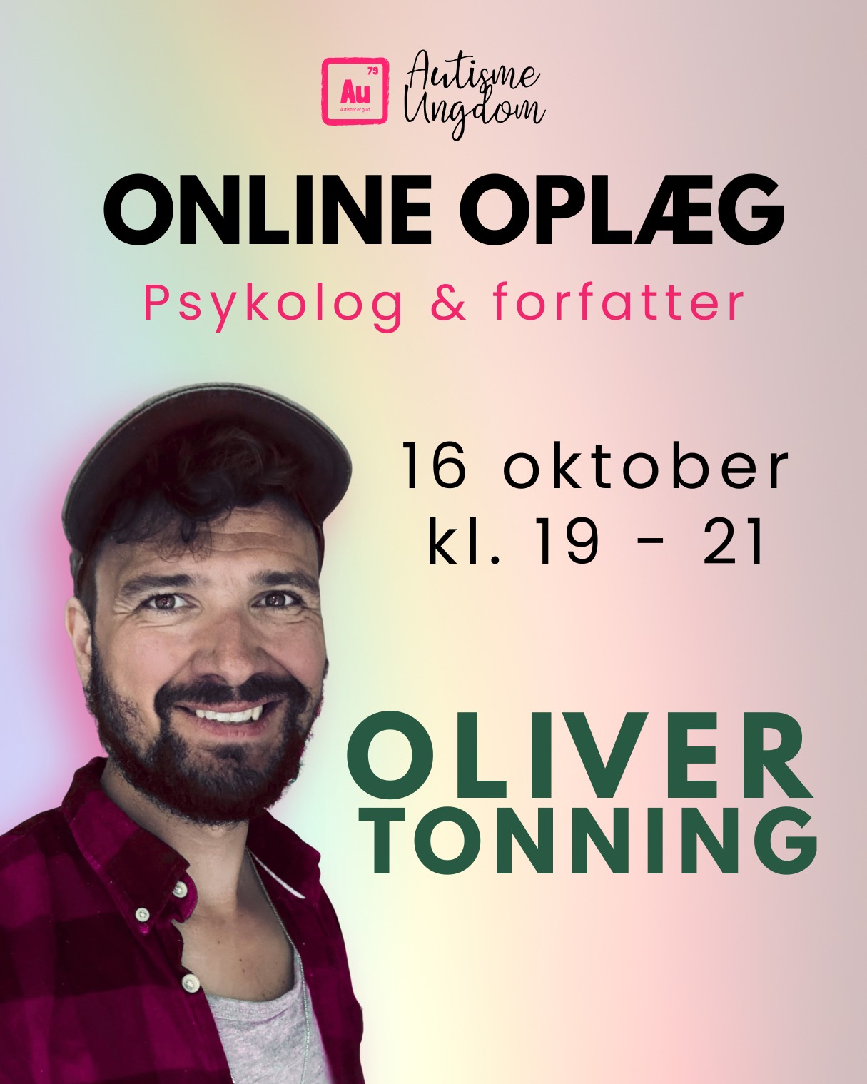 ✨ Oplev et oplæg, der gør en forskel!✨
📅 Tidspunkt: Torsdag 16. oktober kl. 19.00–21.00
💻 Sted: Online via Microsoft Teams
🎟️ Pris: Medlemmer 50 kr. / Ikke-medlemmer 150 kr.
⏰ Deadline: Tilmeld dig senest samme dag kl. 18.00
Køb billet her: https://www.autismeungdom.dk/event-details/oplaeg-om-neurodiversitet-og-neurodiversitetsbevaegelsen
Vi har inviteret Oliver til at holde et oplæg med med udgangspunkt i sin egen livshistorie, hvor Oliver undersøger sammen med publikum, hvad neurodiversitet er, og hvem der betegnes som neurodivergente. I foredraget præsenterer han neurodiversitet som et udtryk for almindelig menneskelig forskellighed – ikke sygdom. Derudover fortæller han om neurodiversitetsbevægelsen, der arbejder for at mindske stigmatiseringen af neurodivergente børn, unge og voksne.
Oliver Tonning er psykolog og forfatter med diagnoserne ADHD, autisme og dysleksi. Han fik sine diagnoser som tiårig og har i sin opvækst både modtaget specialundervisning, gået i specialklasserække og på specialskole. I sommeren 2024 gæstede han radioprogrammet Brinkmanns Briks, hvor han talte om neurodiversitet. I 2026 udkommer hans bog om emnet på Hans Reitzels Forlag.
👉Deltag og vær med til at udfordre fordomme og styrke forståelsen af neurodiversitet!
#Neurodiversitet #Neurodivergent #AutismeUngdom #AutismCommunity #ADHD #Autisme #Dysleksi #Inklusion #Mangfoldighed #MentalSundhed #ForskellighedErStyrke #Bevidsthed #OnlineEvent #Foredrag #Community