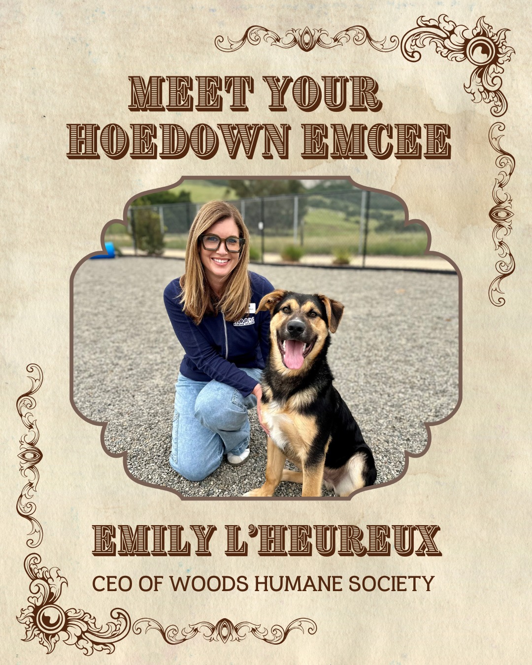 Meet Emily LโHeureux, CEO of Woods Humane Society and lifelong advocate for adoption, animal welfare, and community service ๐พ. From leading local nonprofits to volunteering with groups across the Central Coast, Emilyโs passion is fueling life-saving change. Emily has her cowboy boots ready and will be wrangling up the fun next weekend! ๐ค @emilylaroo
***limited tickets remain!**
๐๏ธ : Saturday, September 20th
โฐ :5 pm
๐: City Farm SLO
SINCERE THANKS TO OUR EVENT SPONSORS:
Seedling Level ๐ฑ
SLO Ranch @sloranchmarket
State Farm (Susan Rodriguez, Agent) @statefarm
US Bank @usbank
Sprout Level ๐ฑ
Mechanics Bank @mechanics_bank
Food & Drink Sponsors
Whalebird Kombucha @whalebirdkombucha
The Rib Line @ribline
Wandering Eats @wanderingeatsgirl
Absolution Cellars @absolutioncellars
Sichuan Kitchen SLO @sichuankitchenslo
Luna Red @lunaredrestaurant
Novo @novorestaurant
Auction Sponsors ๐ฑ
@themountainair @myfriendmikes @lencollective @tolosawinery
@filipponiranch @surf_gems @sloranchmarket @re_fill_station @idlershome @sparkslo @miners_ace_hardware
๐บ๐ผ MUSIC: @themothercornshuckers