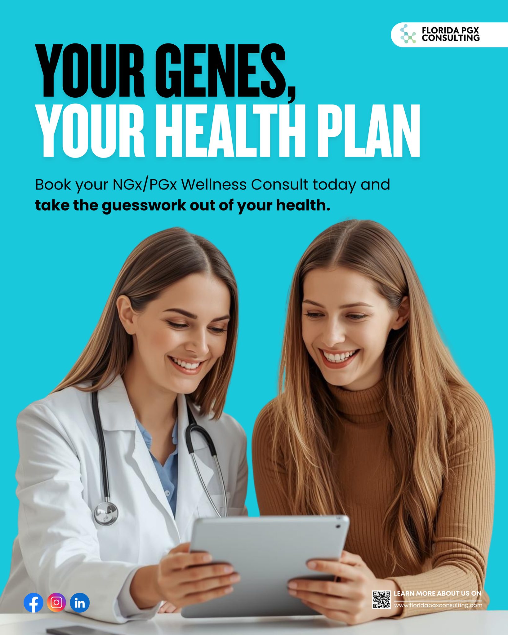 Your body is unique—and your care should be too. 🌱🧬
Imagine knowing which foods, supplements, and even medications truly fit YOU. That’s what our NGx/PGx consults are all about!
👉 Would you want to discover how your DNA can guide your wellness journey?
#BookNow #GeneticCounseling