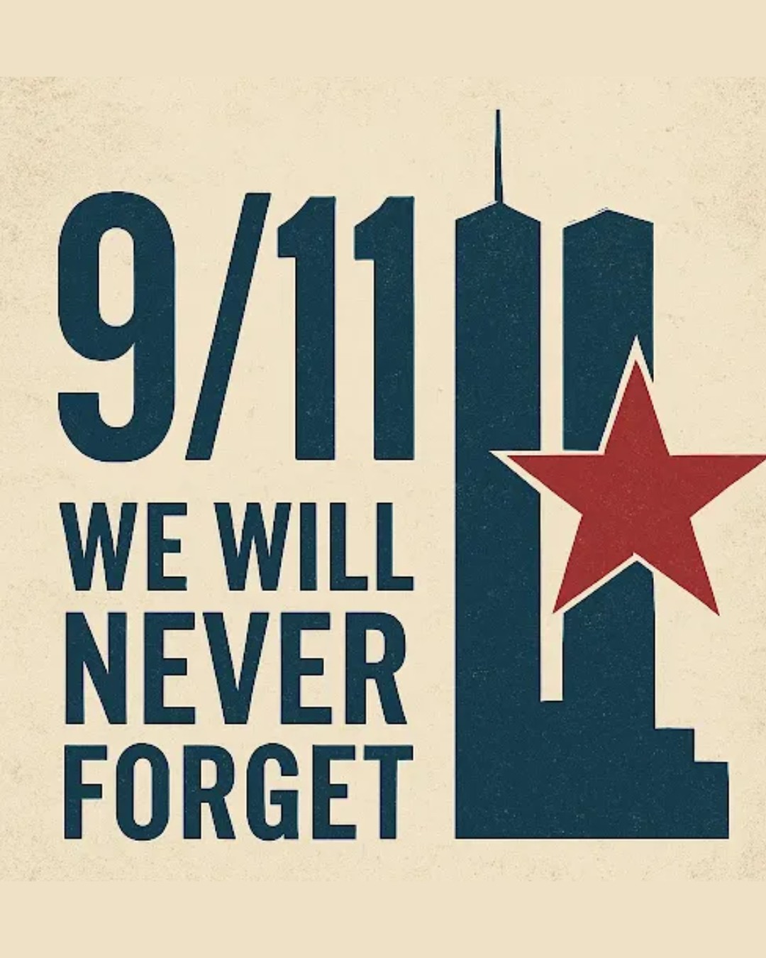 "Today, we pause to remember the lives lost, the heroes who rose, and the strength that brought us together. 🇺🇸 We will never forget. #September11 #NeverForget"