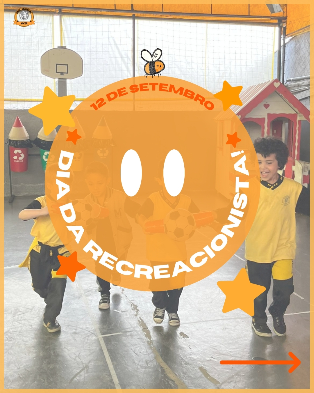 A recreação é parte essencial da escola, pois une aprendizado, diversão e afeto. E nada disso seria possível sem nossas recreacionistas, que tornam cada momento especial.
A Alanna, dedicada, meiga, carinhosa e com o olhar atento, transmite cuidado e segurança. A Estefanie, atenciosa e acolhedora, está sempre em busca de aprender mais para oferecer o melhor. A Fabricia, firme, inovadora e cuidadosa, equilibra disciplina e carinho em cada gesto. Já a Maria, curiosa, alegre e disposta, contagia a todos com sua energia.
Cada uma, com seu jeito único, faz da recreação um espaço de crescimento, alegria e amor. Vocês são fundamentais na vida das crianças e no coração da nossa escola. 🐝✨