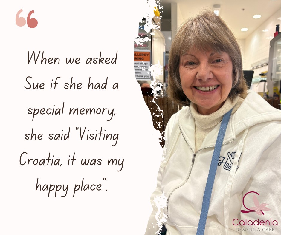 Dementia Action Week is a time to raise public awareness, to promote understanding and create more dementia friendly environments and communities. Here at Caladenia, we tick off those boxes! We provide social engagement, activities and support to our members living with dementia.
If you are, or you know someone living with dementia and would like to access our services, please do not hesitate to call on 9727 2222 or email caladenia@caladenia.com.au.
As part of Dementia Action Week here at Caladenia, we have asked our members a few questions over the past few weeks.
"Do you have a special memory you would like to share?"
“What’s something you’ve really enjoyed in life?"
"What have you enjoyed about today?" and/or
"If you could give one bit of advice to our younger generation, what would it be?". Over the week, you will see some of our wonderful members and their answers.
#DementiaActionWeek #caladeniadementiacare #livingwellwithdementia #abendintheroadnottheendoftheroad