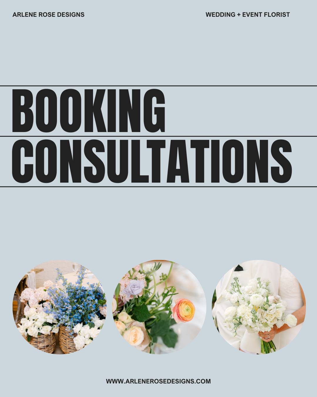 Did you know? ✨We offer free video consultations where we’ll chat through the details of your wedding day vision. From color palettes to must-have blooms, this is your time to share your dreams so we can craft a custom, itemized floral proposal just for you. 💍
Visit our website to reserve your consultation today:
👉 www.arlenerosedesigns.com/consultation
Let’s start designing the flowers that will make your day unforgettable. 🤍