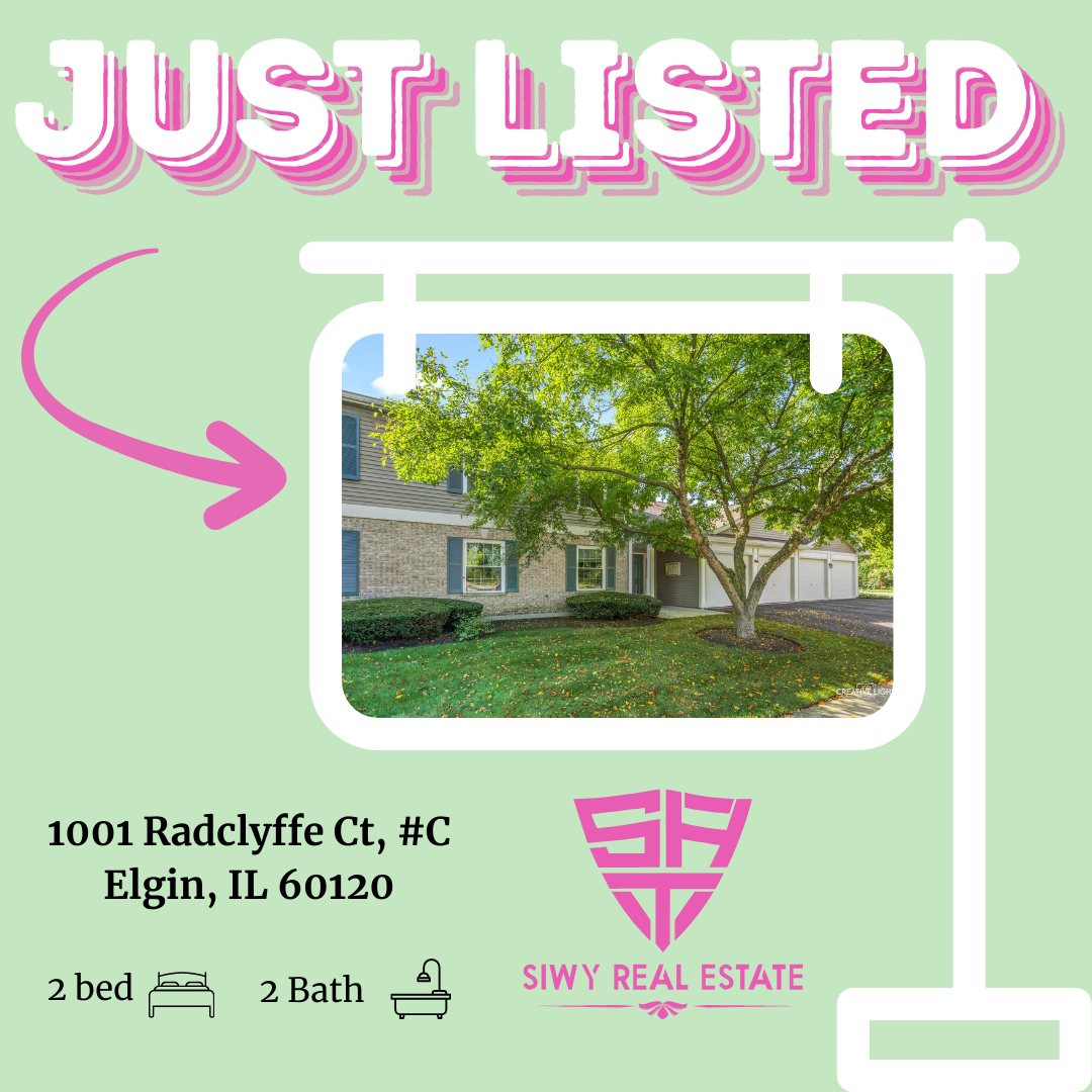 ✨ New Listing Spotlight! ✨
1001 Radclyffe Ct, #C, Elgin
2 Bed 2 Bath
🛁 Full primary bathroom with dual sinks
🌅 Private balcony for relaxing or entertaining
🛠️ Low-maintenance living at its best
🔧 2024: Furnace
🪟 2024: All Windows
🍳 2023: New Stainless Steel Appliances
🪵 2023: Life-Proof Laminate Flooring
❄️ 2022: AC
💧 2022: Water Heater
👕 2022: Dryer
Don’t miss your chance to see this beautiful home—contact us for a showing today! 📲