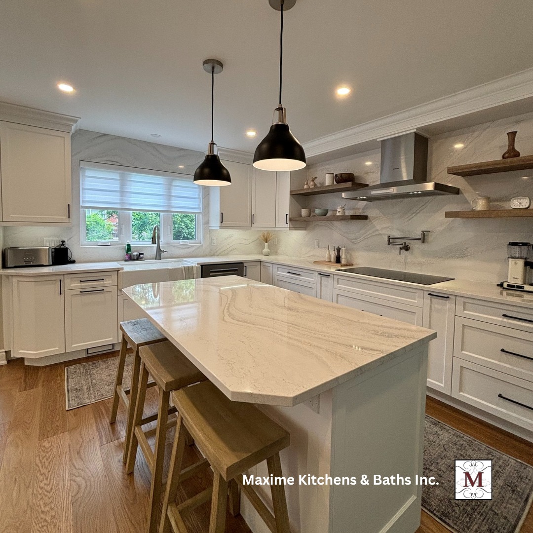 💡 Did You Know?
The right lighting over your kitchen island does more than illuminate — it defines the space, enhances functionality, and elevates your overall design.
Whether you're mid-renovation or dreaming up your next project, here are a few expert tips to keep in mind when selecting island lighting:
1. Scale Matters
Choose fixtures that are proportionate to the size of your island and ceiling height. Oversized pendants make a bold statement in larger kitchens, while smaller fixtures work best in more compact spaces.
2. Quantity & Placement
A good rule of thumb: use one pendant for every 2–3 feet of island length. Space them evenly and leave about 6–12 inches from the edge of the countertop.
3. Height Is Key
Pendants should hang 30–36 inches above the island countertop — high enough to see across the room, low enough for effective task lighting.
4. Style & Finish
Select lighting that complements your kitchen’s overall aesthetic — whether that’s modern, transitional, or classic. Matching finishes with hardware or faucet details creates a cohesive look.
5. Layer Your Lighting
Don’t rely on island pendants alone — layer with recessed lights or under-cabinet lighting for a warm, functional kitchen atmosphere.
Ready to light the way in your kitchen renovation? Let us help you create a space that blends form and function beautifully.
Contact us today for all your home renovation, interior design services & cabinet hardware needs.
www.maximekitchens.ca
@mkb_hardware
#HomeRenovation #homerenovation #homerenovations #interiordesign #interiordesigns #interiordesigner #interiordesigners #interiordesigning #CabinetHardware #cabinethardware #cabinethardwares
#KitchenLighting #HomeRenovationTips #InteriorDesignExpertise #KitchenDesign #LightingDesign #KitchenInspo #LuxuryRenovation #InteriorDesignTips #ElevatedLiving