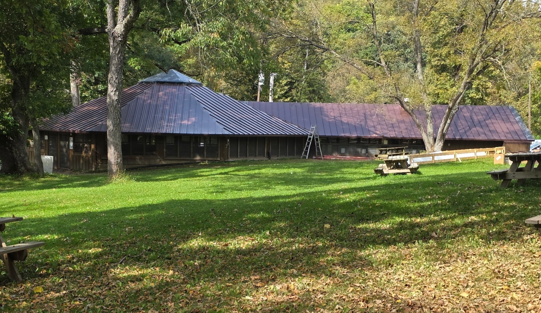 Getting closer!
The Dining Hall Roof replacement project is nearing completion, and WOW does it look good!