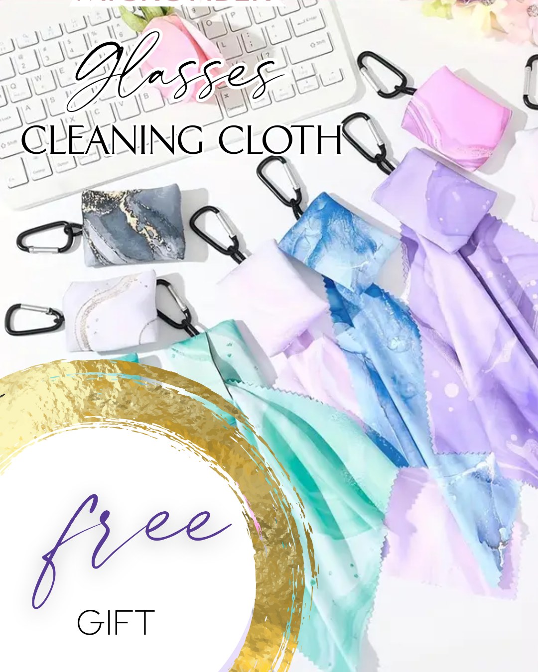 Did you get your free gift yet? These are available only while supplies last... Need a quick way to clean your glasses, phone screen, or camera lens? These little microfiber cloths have you covered. They fold right into themselves for easy carrying and even have a clip to attach to your purse, bag, or to keep in your car. Say goodbye to smudges and hello to a crystal clear view! Get your free gift as my "thank you" to you! Ask me at your Sept/Oct appointment.
#clientappreciation❤️ #clientappreciation #lovemyclient #yourethebest #ilovemyjob #salonlife #freebies #clientlove