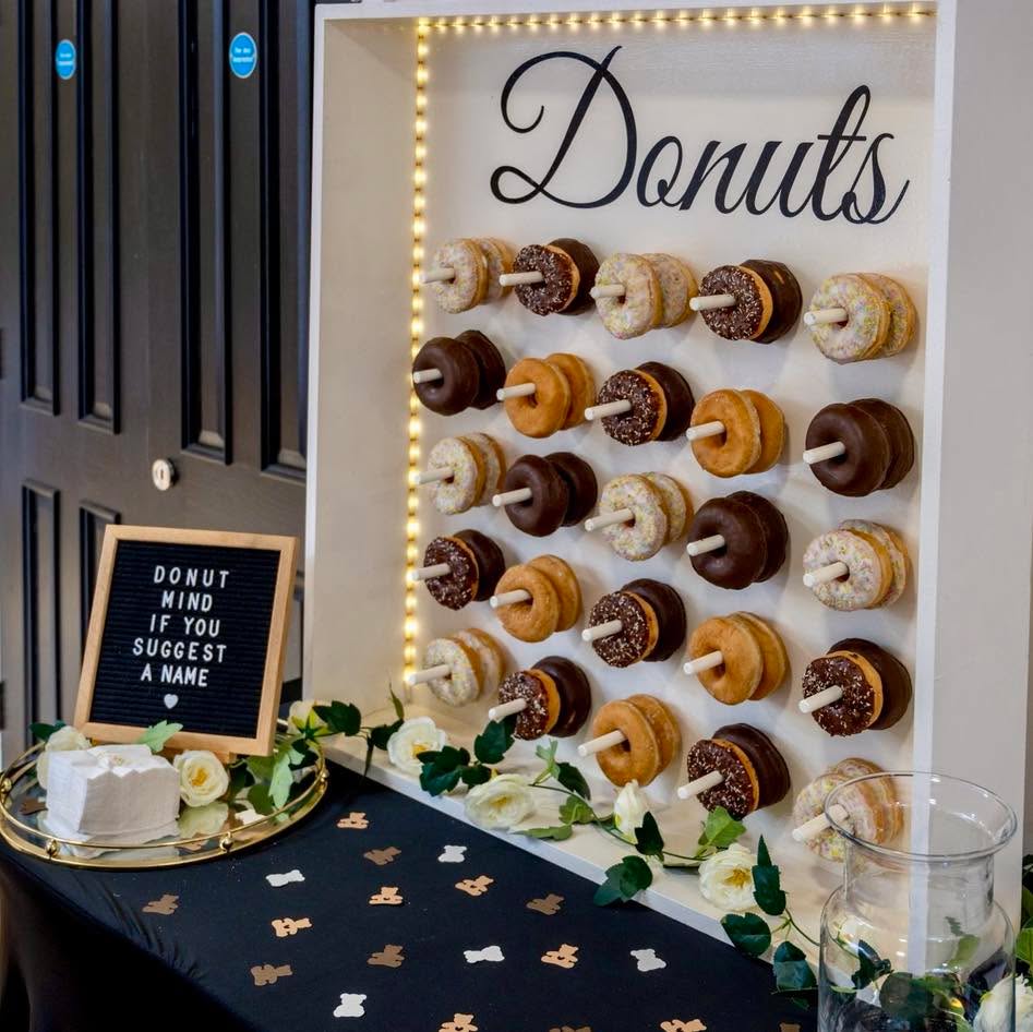 Sugar, smiles and a baby boy surprise 🍩👶🏽💙
We were honoured to be part of a beautiful baby shower at the weekend, where the happy couple shared the sweetest surprise—it’s a boy! It was a day full of love - thank you for having us.✨
Whether you're celebrating new beginnings or big milestones, our donut wall brings the perfect blend of flavour and fun to any event. Get in touch to find out more 💌