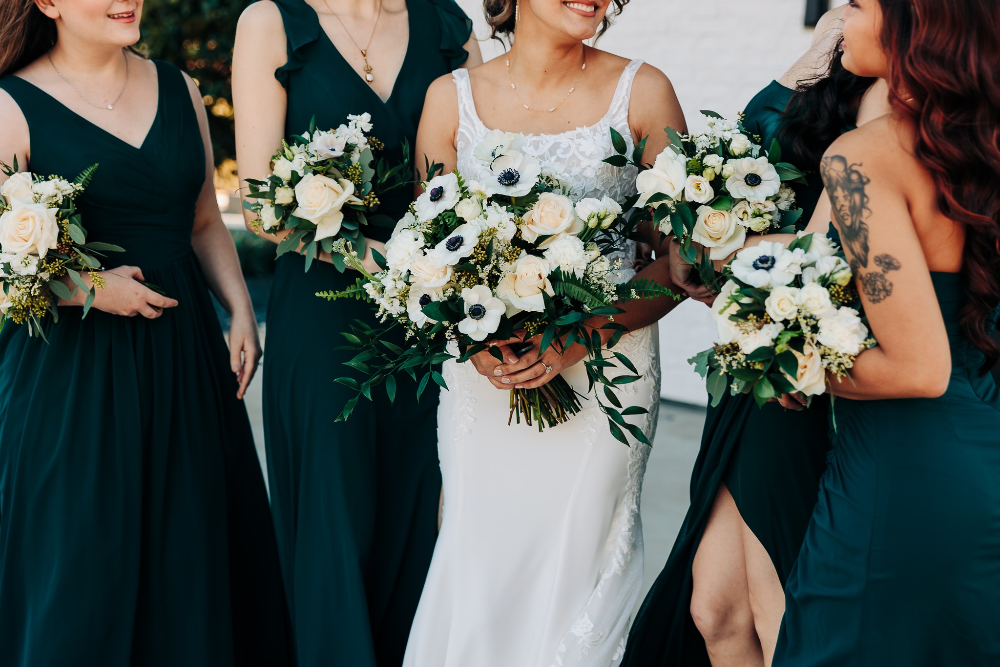Classic. Timeless. Chic. 🖤🤍 Jami and her bridesmaids stunned in their black and white look