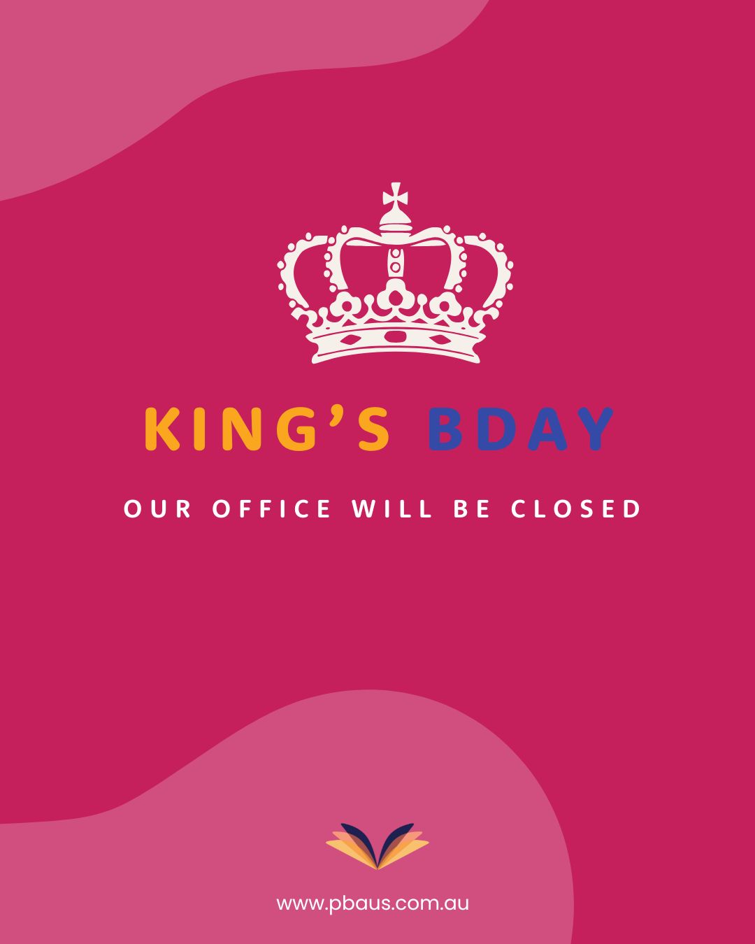 👑 King’s Birthday Public Holiday
Our office will be closed on Monday, 29th, for the King’s Birthday public holiday. Enjoy the long weekend! ✨
Ciao!