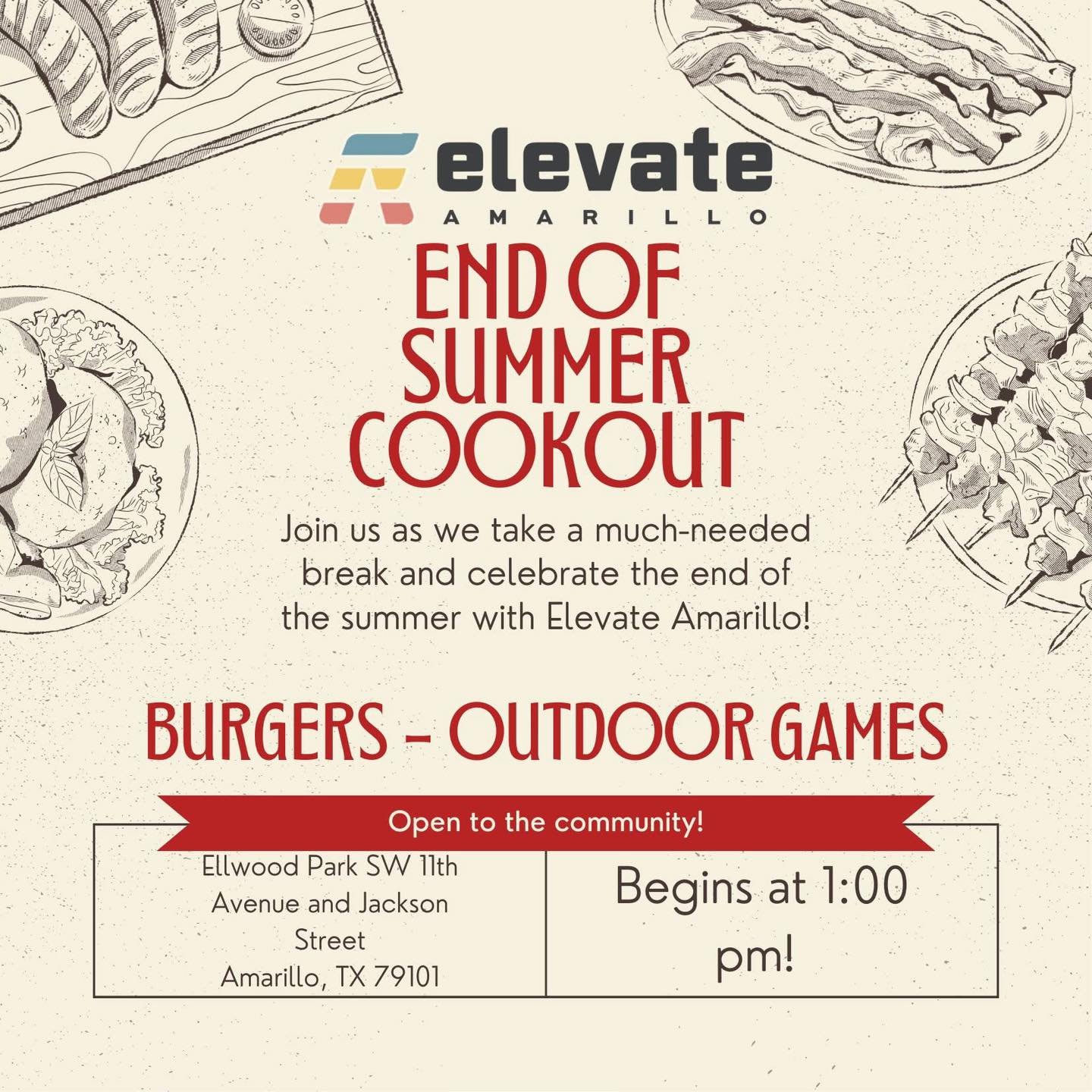 Can’t wait to see everyone for the end of summer cookout this Sunday! ☀️ 🍔