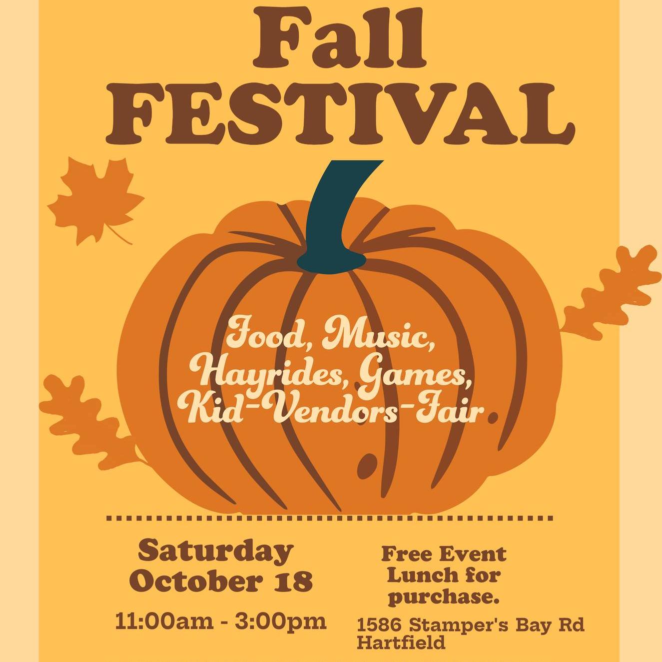 Our Fall Festival is one month away! We have lots of games, hayrides, and fall-themed camp activities planned. Donors have been so generous for our silent auction. You will be excited to see the prizes we are auctioning. Please plan to join us!