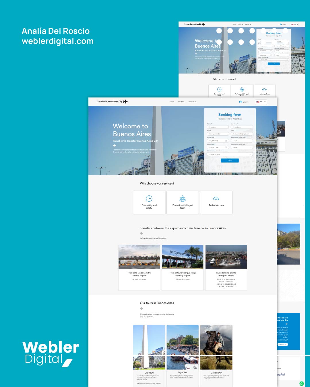 Nos encanta compartir el trabajo que hemos desarrollado con nuestros clientes.
👉 Hoy compartimos el sitio web https://www.transferbuenosairescity.com/
Sitio informativo. Si necesitas tomar un transfer en Buenos Aires, Argentina, contáctalos.
✨ Te invitamos a conocer su sitio para que revises la variedad y calidad de servicios.
💡¿Quieres impulsar tu negocio?, contáctanos:
weblerdigital.com
Whatsapp: +569 9023 1910
info@weblerdigital.com
✨Webler Digital, Wix Expert Partners
#desarrolloweb #diseñoweb #ecommerce #growthdigital #growthmarketing #empresas #negocios #wix #wixpartners #buenosairestravel #buenosairestransfer
