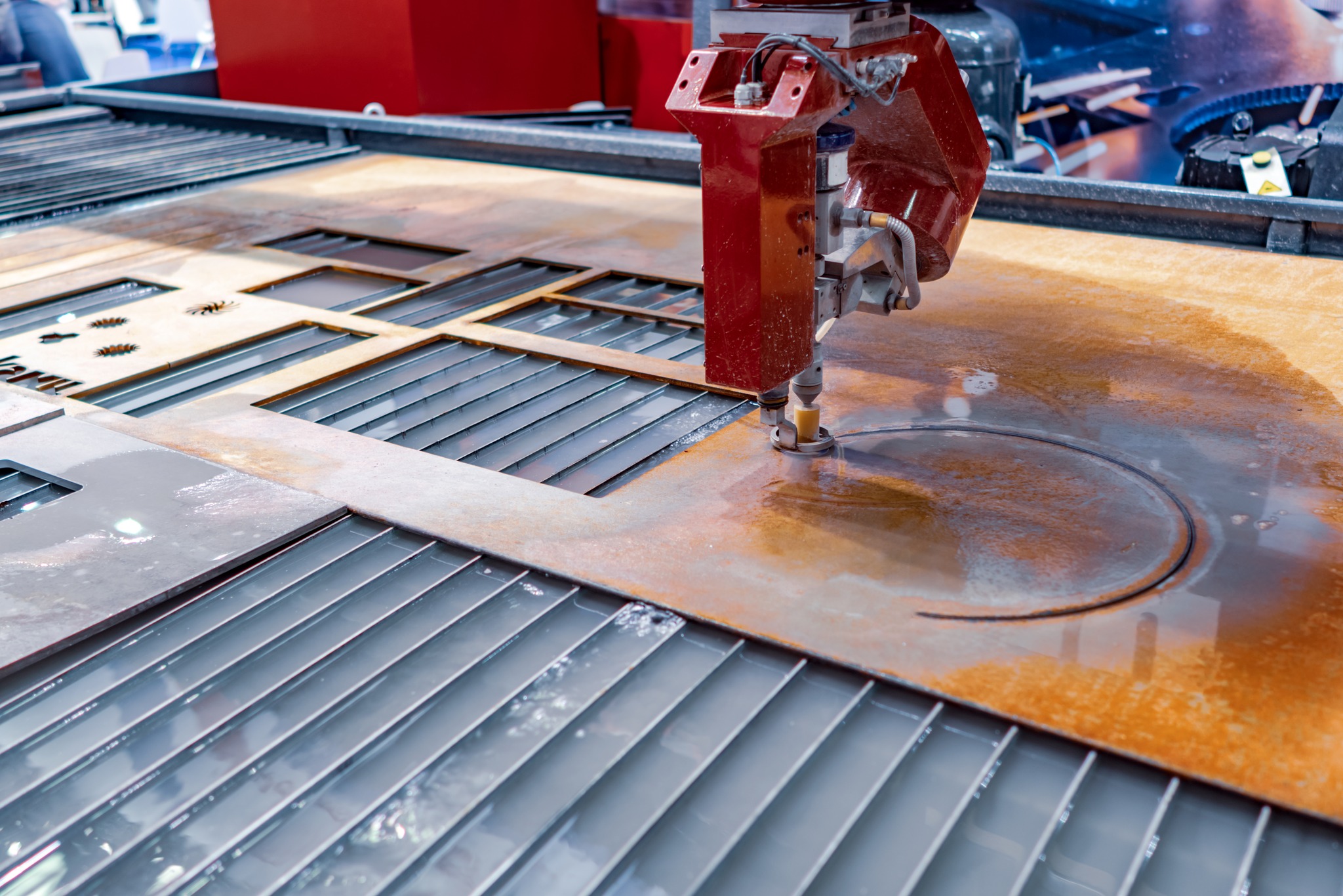 From concept to creation, our water jet-cutting technology delivers exceptional results. #ConceptToCreation #WaterJetPrecision #MetalFabrication #MetalAlloyFabrication #MAF #WaterJetCutting