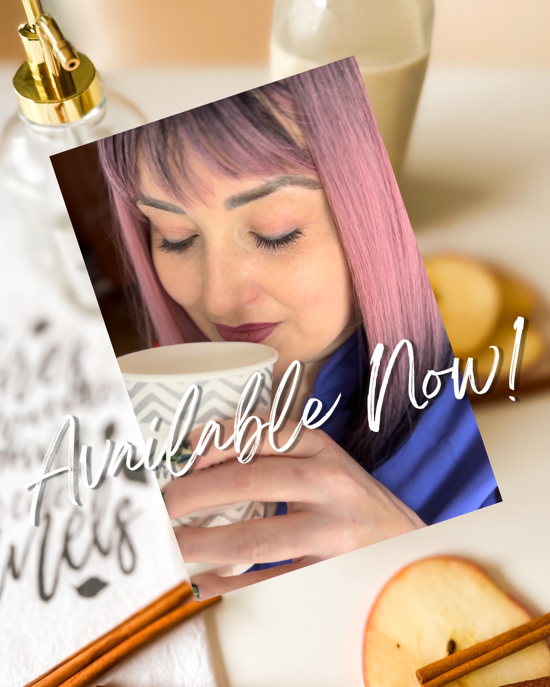 Available now! My Apple Crisp Oatmilk Espresso w/Sweet Cream Cold Foam is back friends!! How many of you are SOOOOO excited to hear this? 🙌 I think this is my favorite drink of the entire year. Anyways, make sure to check it off in your Pre-Visit Questionnaire (in your text before your appointment) so I can have yours ready. Yes, it's completely FREEEEEEE. xo -Melissa