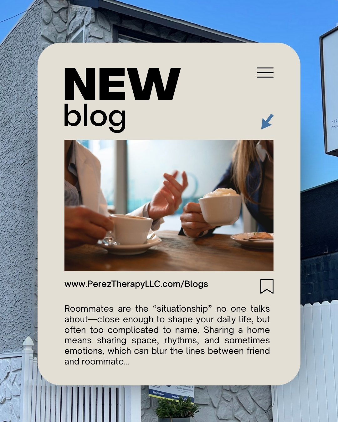 🏠 Living with roommates can be quite the challenge. Whether you are newly living with roommates, or have been living with them for years, it can be tricky to implement healthy boundaries around sharing a home. But it is also important to remember, living together doesn't mean sharing everything.
In our latest blog, Sarah explains three ways you can create emotional boundaries with your roommate, because at the end of the day; good boundaries make for good roommates.
Read the full blog here:
https://www.pereztherapyllc.com/the-situationship-no-one-talks-about-roommates
#RoommateProblems #RoommateLife #Housemates #PerezTherapyLLC