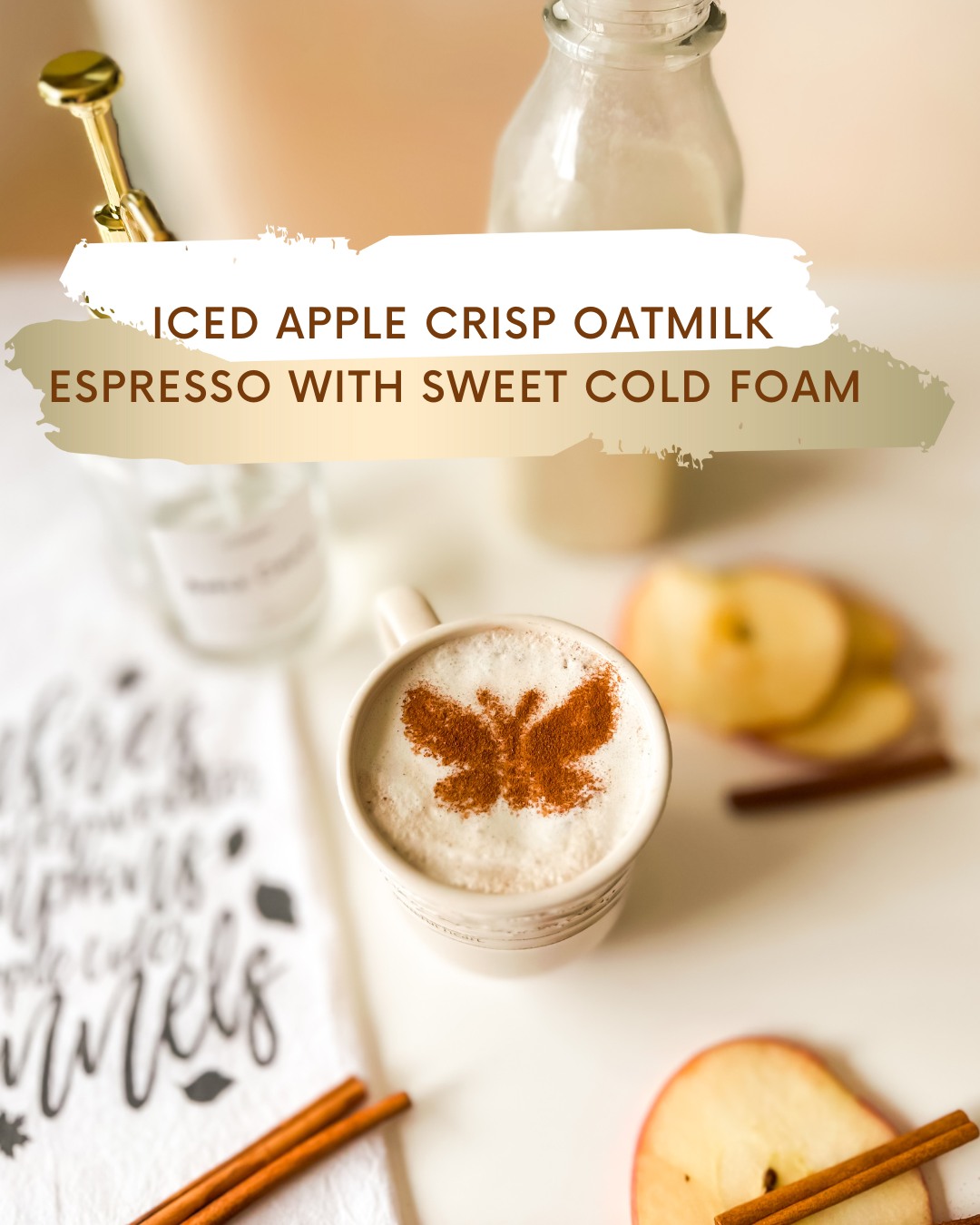 Don't forget to ask for my delish seasonal drink - Apple Crisp Oatmilk Espresso w/Sweet Cream Cold Foam! Make sure to check it off in your Pre-Visit Questionnaire (in your text before your appointment) so I can have yours ready. It's time to embrace the Fall in you... 🍁 🍂