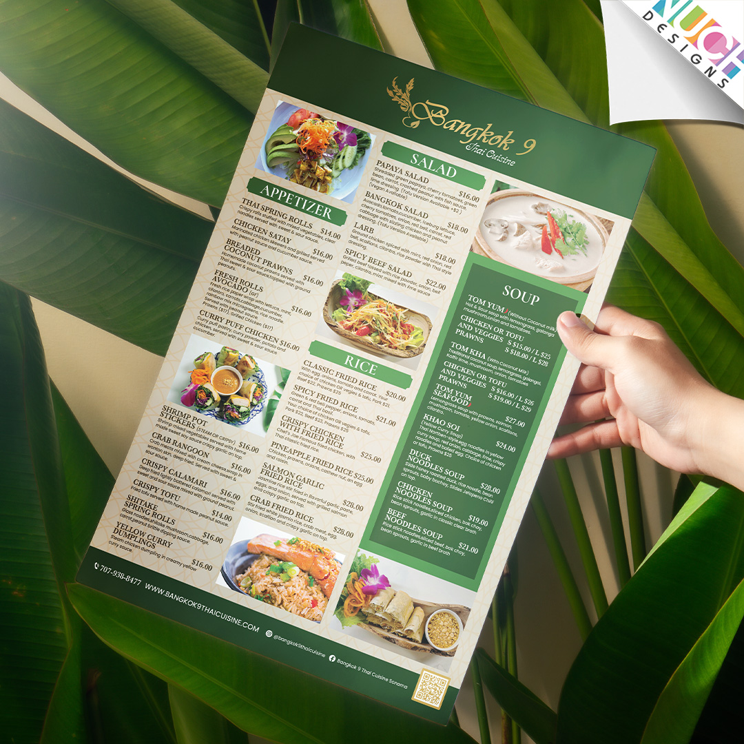💚 รวมผลงานออกเเบบ Menu ของร้าน Bangkok 9, ร้าน Rice Fine Thai, ร้าน Chang Thai Cafe เเละร้าน Eat Thai Ann Arbor ค่ะ
💚 Menu Design
เรามีบริการออกแบบเมนูแบบครบครัน ทั้ง Dinner Menu, Lunch Menu, To Go Menu, Drink Menu และ Special Menu ด้วยดีไซน์เฉพาะที่ออกแบบมาให้เข้ากับเอกลักษณ์ของแต่ละร้านอย่างลงตัว พร้อมตัวเลือกหลากหลาย ไม่ว่าจะเป็นขนาด A3, รูปเล่ม Magazine, Bi-Fold, Tri-Fold, ไปจนถึง Menu Board และยังสามารถเลือกขนาดตามความต้องการได้อีกด้วยนะคะ
💚 Nuch.Designs รับออกแบบเว็บไซต์ ออกแบบเมนูร้านอาหาร ออกแบบโลโก้ และงานกราฟิกทุกชนิด
💚 สนใจติดต่อสอบถามโดยตรงได้ที่
Contact: 214-663-1239
Line ID: @nuchdesigns
Email: info@nuchdesigns.com
Website: www.nuchdesigns.com
#ร้านอาหารไทยในอเมริกา #นุชดีไซน์ #nuchdesigns #ออกแบบเว็บไซต์ร้านอาหารไทยในอเมริกา #เว็บร้านอาหารไทยในอเมริกา #เว็บไซต์ร้านอาหารไทย #ออกแบบเมนูร้านอาหาร #ออกแบบเว็บร้านอาหาร #เมนูเครื่องดื่ม #SocialMedia #รับดูเเละSocialMedia #รับดูเเละSocialMediaสำหรับคนไทยในอเมริกา