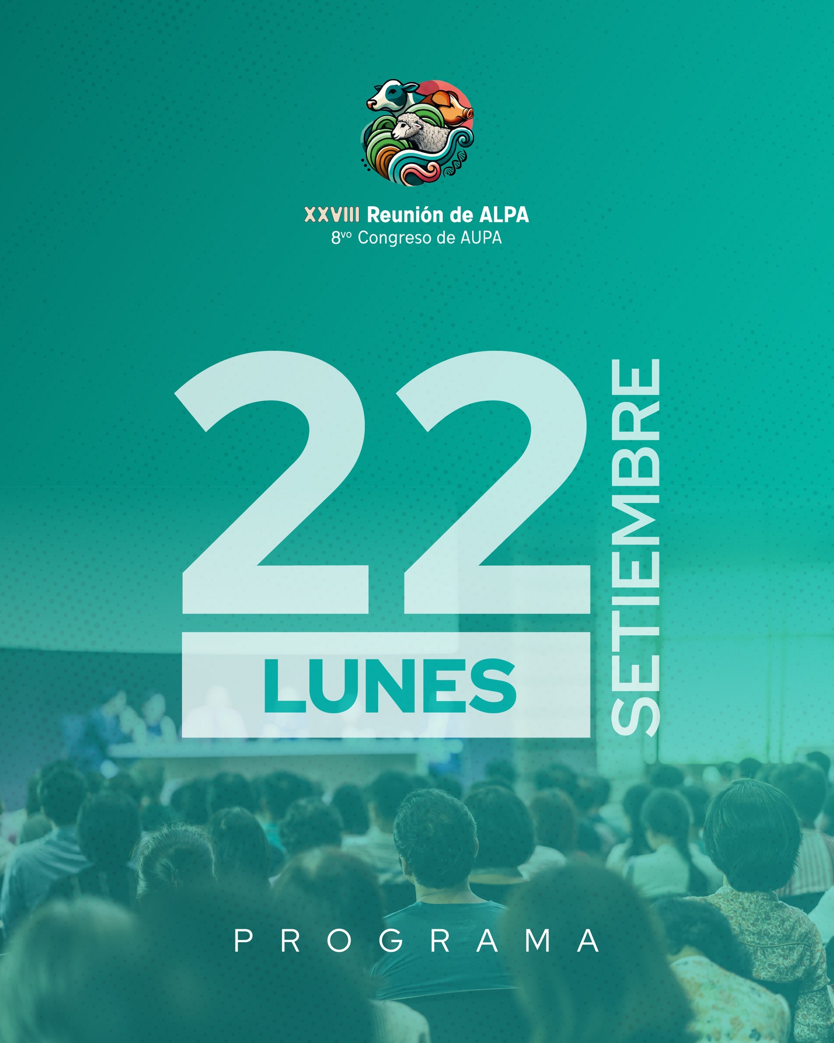 Lunes: inicio oficial del congreso
Una jornada con múltiples actividades, espacios de intercambio y presentaciones.
📖 Deslizá para ver la agenda completa del lunes.