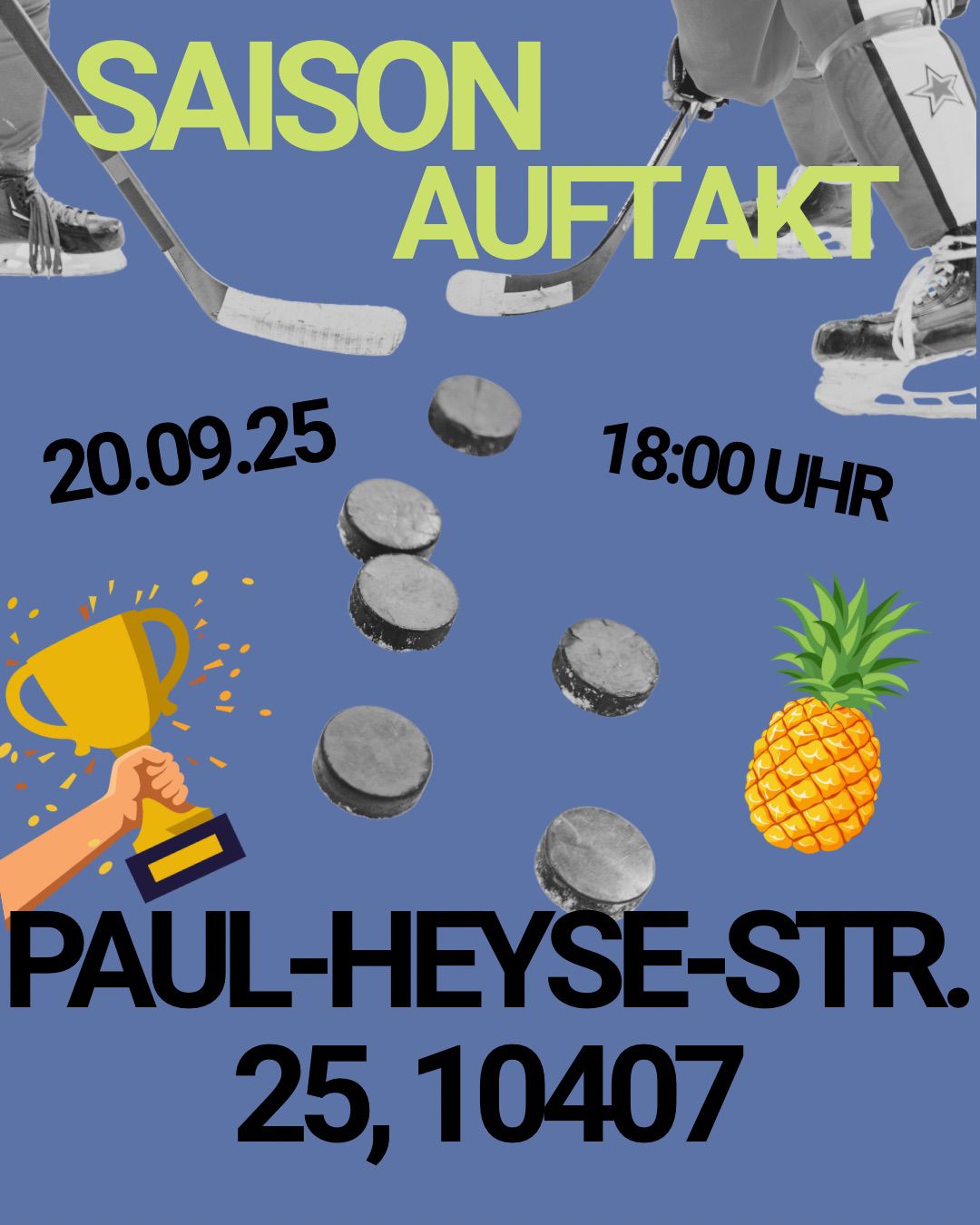 … Das lange warten hat ein Ende!
…. Wer holt sich diese Saison die Ananas?
Kommt vorbei und findet es heraus – wir freuen uns auf Euch!
#teamunitedonice #fürdiewertedeslebens #saisonbeginnt #goldeneananas