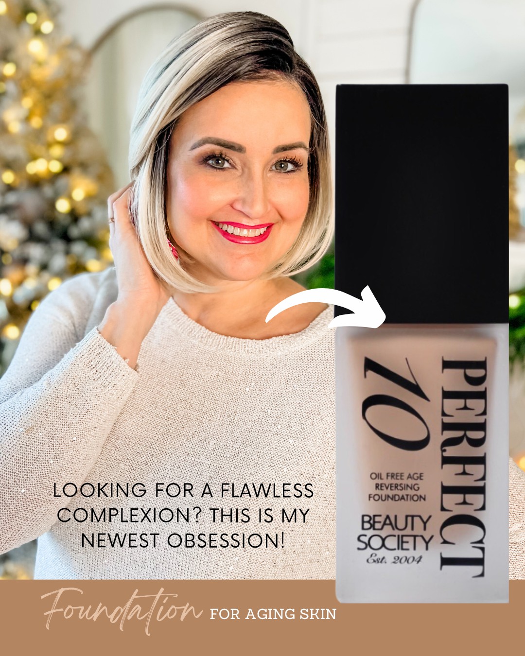 Let's get ready for the holidays! With a natural, smooth glow this Perfect 10 foundation is amazing on most skin types! Not just a cosmetic, but a skin-loving elixir, Perfect 10 Foundation corrects imperfections while nourishing your skin with a potent blend of vitamins A, C, and E, along with replenishing ceramides and revitalizing CoQ10. Ask me at your next appointment or get started now by taking the Skin Shade Quiz! Click here: https://bit.ly/3VmNVHl
TIP: Screenshot your quiz results page and text it to me at 616-259-5099 saying "Holiday Refresh". I'll save it for when you are ready to purchase at your next appointment.
#holidayready #theholidaysarecoming #grandvillesalon #perfectfoundation #glowyskin #glowingskin