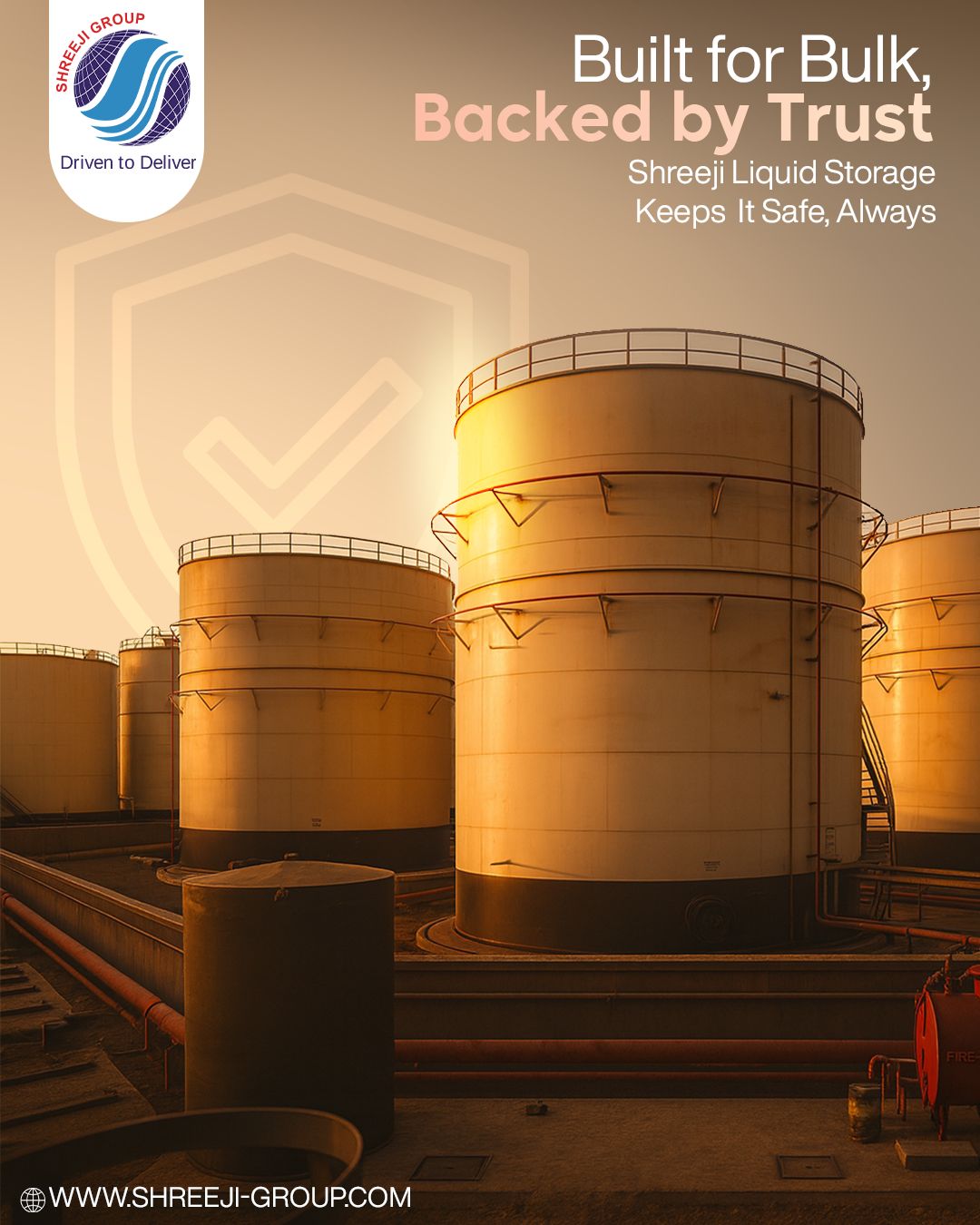Shreeji Group ensures safe and reliable liquid storage with bulk facilities designed for strength and trust. Built to meet industry standards, our solutions protect valuable resources while supporting smooth operations for every client.
- - - - -
Website: www.shreeji-group.com
Mobile: +91 9719912323.
Email: marketing@shreeji-group.com
- - - - -
#ShreejiGroup #LiquidStorage #BulkSolutions #TrustedPartner #SafeAndSecure