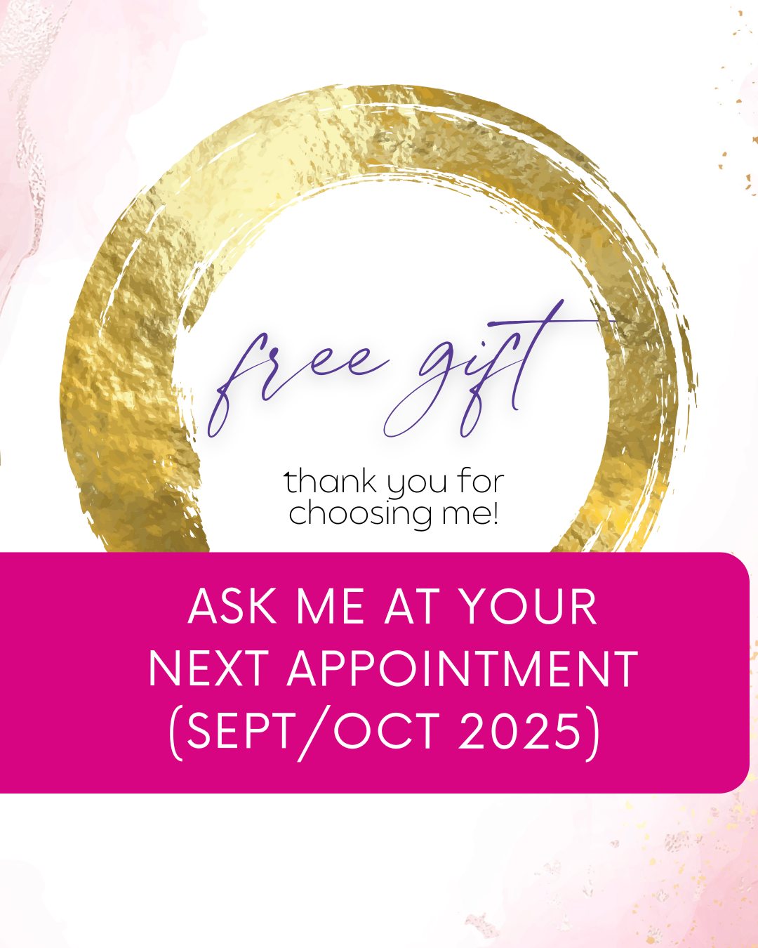Have you seen what my free gift is this season? Get your free gift as
my "thank you" to you! Ask me at your Sept/Oct appointment.
#clientappreciation❤️ #clientappreciation
#lovemyclient #yourethebest #ilovemyjob #salonlife
#freebies #clientlove