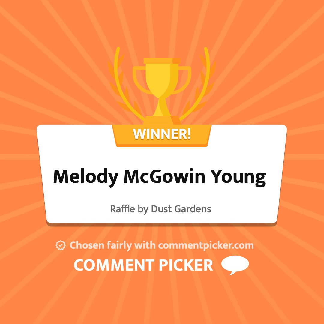 Congratulations Melody Young! You're the winner of a succulent pumpkin. You can pick up your prize at Open House on Saturday. Thanks for sharing!
