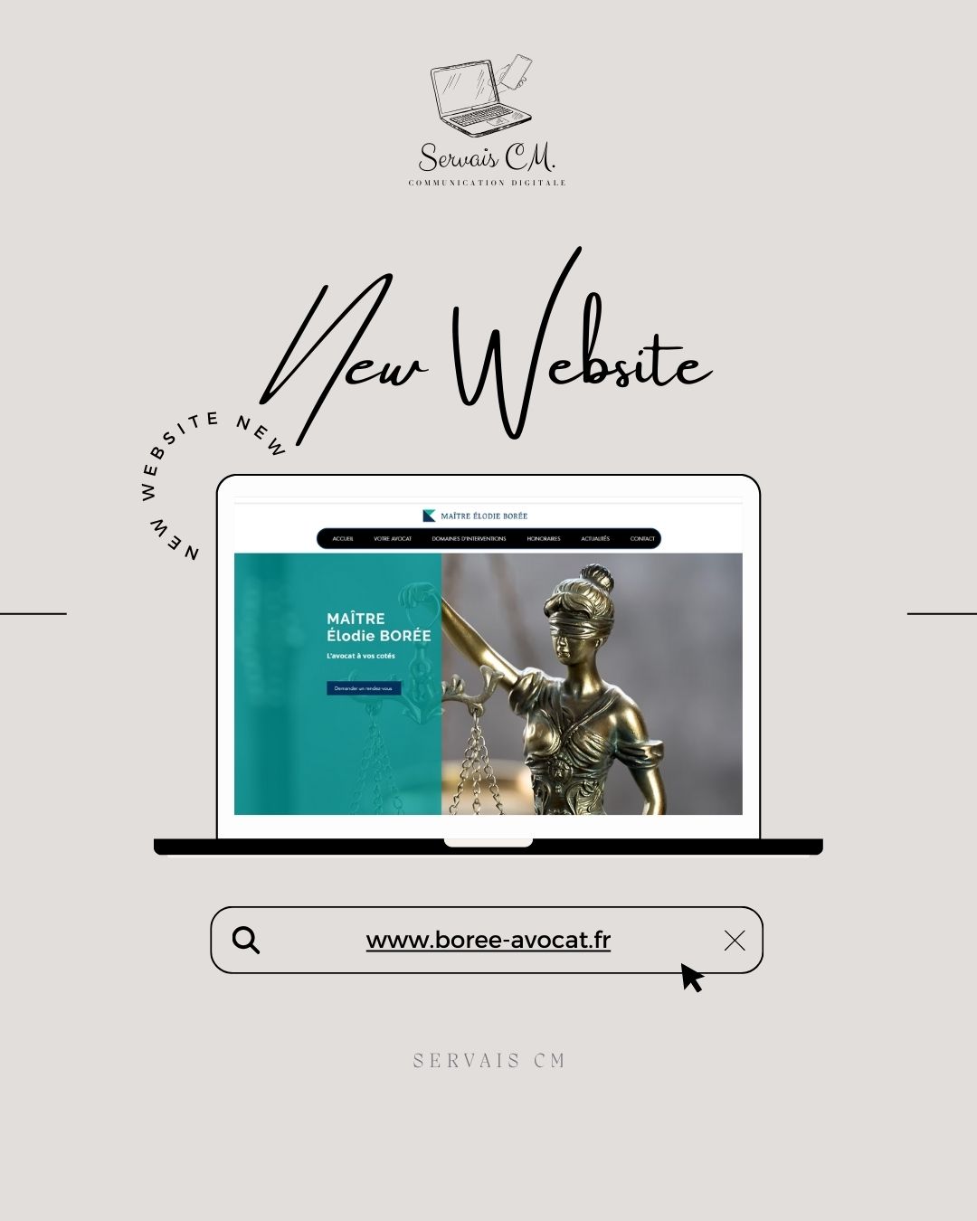 🌟 Découvrez le tout nouveau site internet de Maître Élodie Borée, votre avocate dédiée à la défense de vos droits avec expertise et engagement ! 🌟
Nous sommes fiers de vous présenter ce site moderne et intuitif, conçu pour faciliter votre accès à ses services juridiques. Que vous ayez besoin de conseils en droit civil, droit de la famille ou autres domaines, Maître Borée est à vos côtés.
✨ Ce que vous trouverez sur le site :
⚖️ Présentation complète des domaines d’intervention
📅 Prise de rendez-vous simplifiée en ligne
📚 Informations claires et actualisées pour mieux comprendre vos droits
💼 Une approche personnalisée et professionnelle
💬 Visitez dès maintenant boree-avocat.fr et confiez votre défense à une experte à l’écoute !
#NouveauSite #Avocat #Droit #Justice #MaîtreBorée #ExpertiseJurique #Accompagnement #ServaisCM