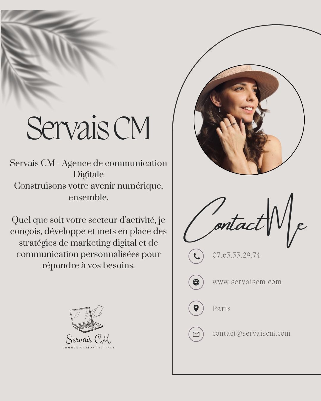 🚀✨ Bienvenue chez Servais CM - Votre Agence de Communication Digitale dédiée à la construction de votre avenir numérique ! 💡🌐
Faisons de votre présence en ligne une success story ensemble ! 💬✨
Quelles sont vos aspirations numériques ? Partagez-les dans les commentaires, nous sommes prêts à donner vie à vos projets ! 🚀🌟
#ServaisCM #CommunicationDigitale #AvenirNumérique #MarketingDigital 🎉💻