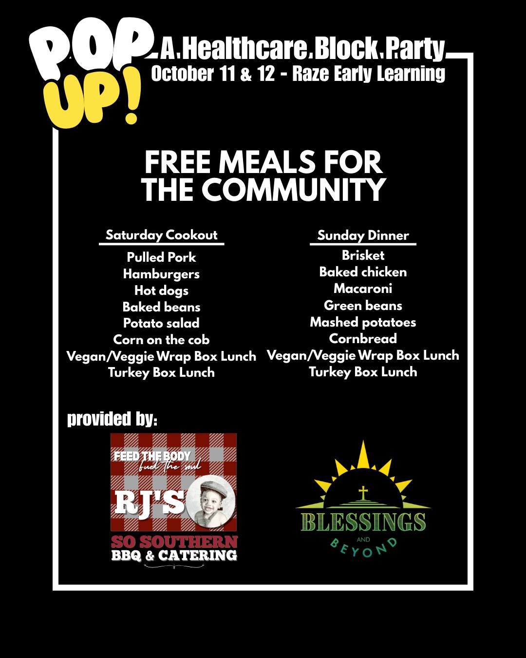 🎉This celebration is about more than healthcare; it's a moment of joy and a reminder that strong communities start with breaking bread together.
We're serving two days of FREE meals for the community with a cookout on Saturday and Sunday Dinner.
Thank you to @rjssosouthernbbqcatering and @blessingsandbeyondspokane for providing our feast.
Join our celebration and help fuel the feast with a donation today at www.givebutter.com/popup2025 (link in bio)
RSVP or Volunteer at www.majirising.org (link in bio)
#vibesandvitalsigns #spokanewashington #CommunityHealth #CommunityCare #MajiRising #community #healthycommunities #healing #heathcare