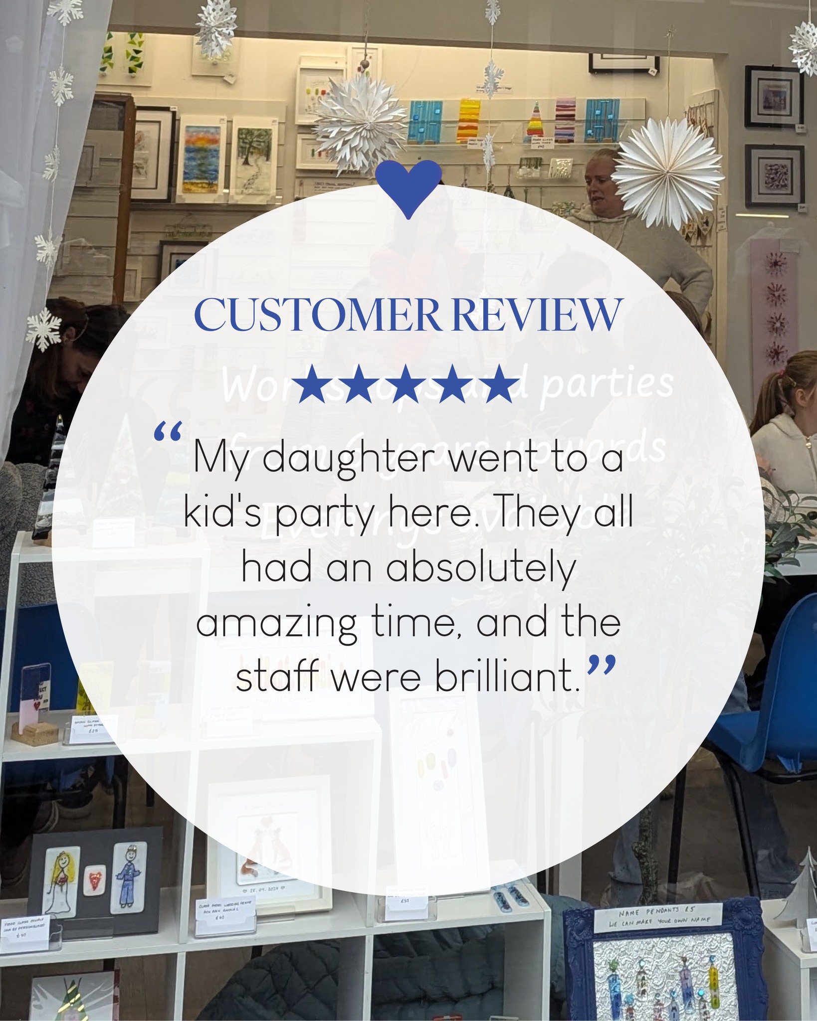 🎉 Our fused glass parties are a huge hit with kids, creative, fun, and full of memories to take home.
From birthday celebrations to special get-togethers, we love helping little makers create something unique!
📅 Planning a party? Get in touch to find out more.
#fusedglassart #personalisedgifts #ThingsToDoInChester #familytime #childrenspartyideas #familydaysout #giftsformum #kidspartyideas #handmadefun #thingstodoincheshire #girlsdayout #HalfTermActivities #fusedglass #FusedGlassFun #fusedglassworkshop #fusedglassfun #makingmemories #ShopSmall #thingstodoinchester #fusedglassartwork #CreativeWorkshops
