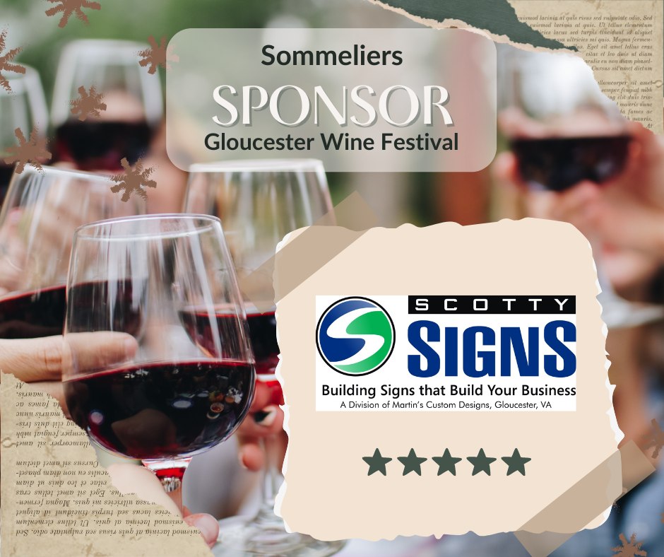 🍷✨ A huge thank you to Scotty Signs , our Sommelier Sponsor for the Wine Festival! ✨🍷
Did you see those amazing banners around the festival? 🙌 That’s all thanks to Scotty and his incredible team. Their talent and creativity helped bring the event to life and made it look amazing for our community.
Be sure to show them some love and check out all they do right here in Gloucester! 💛
#WineFestival #CommunitySponsors #ScottySigns