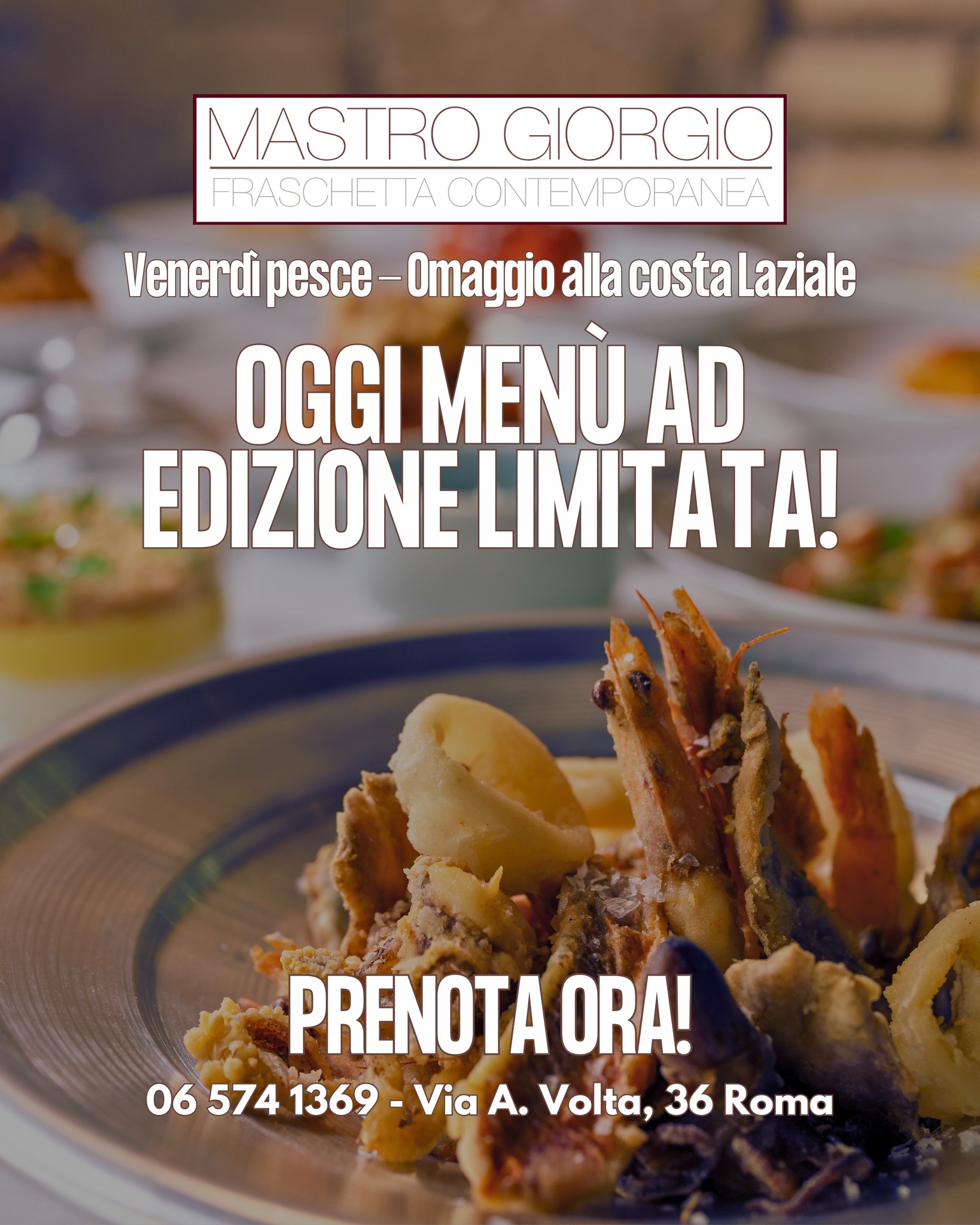 𝑪𝒊 𝒔𝒊𝒂𝒎𝒐! 𝑰𝒍 "𝑽𝒆𝒏𝒆𝒓𝒅𝒊̀ 𝒑𝒆𝒔𝒄𝒆" 𝒆̀ 𝒂𝒓𝒓𝒊𝒗𝒂𝒕𝒐!
𝐸̀ 𝑜𝑔𝑔𝑖 𝑖𝑙 𝑔𝑖𝑜𝑟𝑛𝑜 𝑑𝑒𝑙𝑙'𝑒𝑣𝑒𝑛𝑡𝑜: 𝑣𝑖 𝑎𝑠𝑝𝑒𝑡𝑡𝑖𝑎𝑚𝑜 𝑝𝑒𝑟 𝑙𝑎 𝑠𝑒𝑟𝑎𝑡𝑎 "𝑂𝑚𝑎𝑔𝑔𝑖𝑜 𝑎𝑙𝑙𝑎 𝐶𝑜𝑠𝑡𝑎 𝐿𝑎𝑧𝑖𝑎𝑙𝑒"! 𝐼𝑙 𝑛𝑜𝑠𝑡𝑟𝑜 𝑚𝑒𝑛𝑢̀ 𝑖𝑛 𝑒𝑑𝑖𝑧𝑖𝑜𝑛𝑒 𝑙𝑖𝑚𝑖𝑡𝑎𝑡𝑎 𝑒̀ 𝑝𝑟𝑜𝑛𝑡𝑜 𝑝𝑒𝑟 𝑓𝑎𝑟𝑣𝑖 𝑣𝑖𝑣𝑒𝑟𝑒 𝑢𝑛'𝑒𝑠𝑝𝑒𝑟𝑖𝑒𝑛𝑧𝑎 𝑑𝑖 𝑔𝑢𝑠𝑡𝑜 𝑐ℎ𝑒 𝑐𝑒𝑙𝑒𝑏𝑟𝑎 𝑖 𝑠𝑎𝑝𝑜𝑟𝑖 𝑝𝑖𝑢̀ 𝑎𝑢𝑡𝑒𝑛𝑡𝑖𝑐𝑖 𝑑𝑒𝑙 𝑚𝑎𝑟𝑒.
Ecco i piatti che potrete gustare stasera:
▪️ Fritturina
▪️ Spaghetti alle telline
▪️ Non proprio un risotto alla crema di scampi
▪️ Calamaro alla Nettunense (non esiste lo abbiamo inventato noi!)
▪️ Dessert: Lemonissimo (gelato per bocche super!)
Ti aspettiamo questa sera alle 20:30 per non perdere l'occasione di assaporare il nostro menù speciale!
𝐈𝐧𝐟𝐨 𝐞 𝐏𝐫𝐞𝐧𝐨𝐭𝐚𝐳𝐢𝐨𝐧𝐢
📞 06 574 1369
📍 Via A. Volta, 36 Roma
🌐 Prenota ora: Link in BIO!
#MastroGiorgio #VenerdiPesce #OmaggioAllaCostaLaziale #Testaccio #RomaRistoranti #CucinaDiMare #FoodieRoma #SaporiAutentici #TradizioneEInnovazione #PranzoRoma #CenaRoma