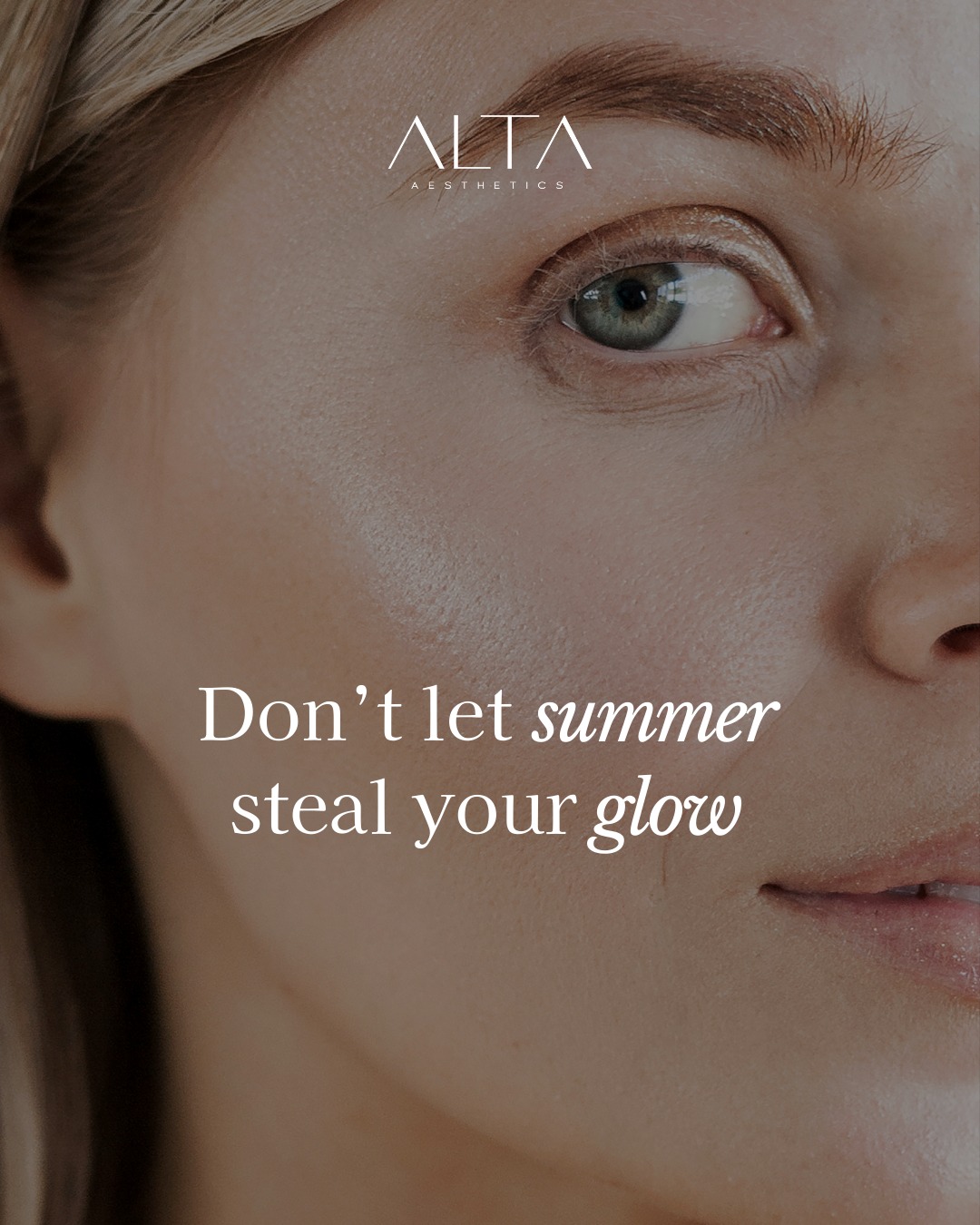 Summer was fun, but your skin might not agree 🌞
Between UV, heat, and travel, it’s common to see dullness, dehydration, or breakouts after this time of year.
At ALTA Aesthetics, we offer gentle, effective treatments to restore balance, brightness, and glow, without aggressive peeling or downtime.
✨ Polynucleotides, exosomes, light facials & more
✨ Skin 3D analysis included before every consultation