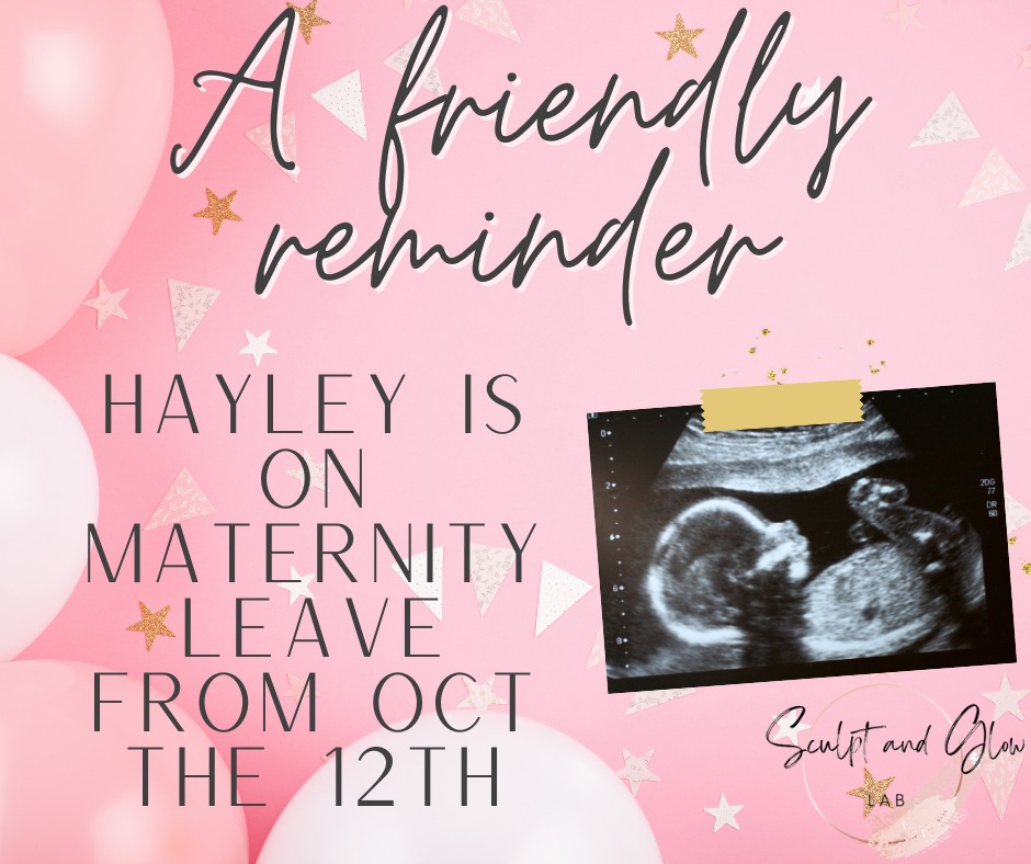 💜Just Reminder💜
Limited appointments are available before Hayley goes on maternity leave on the 12th of October!
✨We have the AMAZING Maddi & Nat that will be in-clinic while Hayley is off!
Much love,
Hayley 🫶