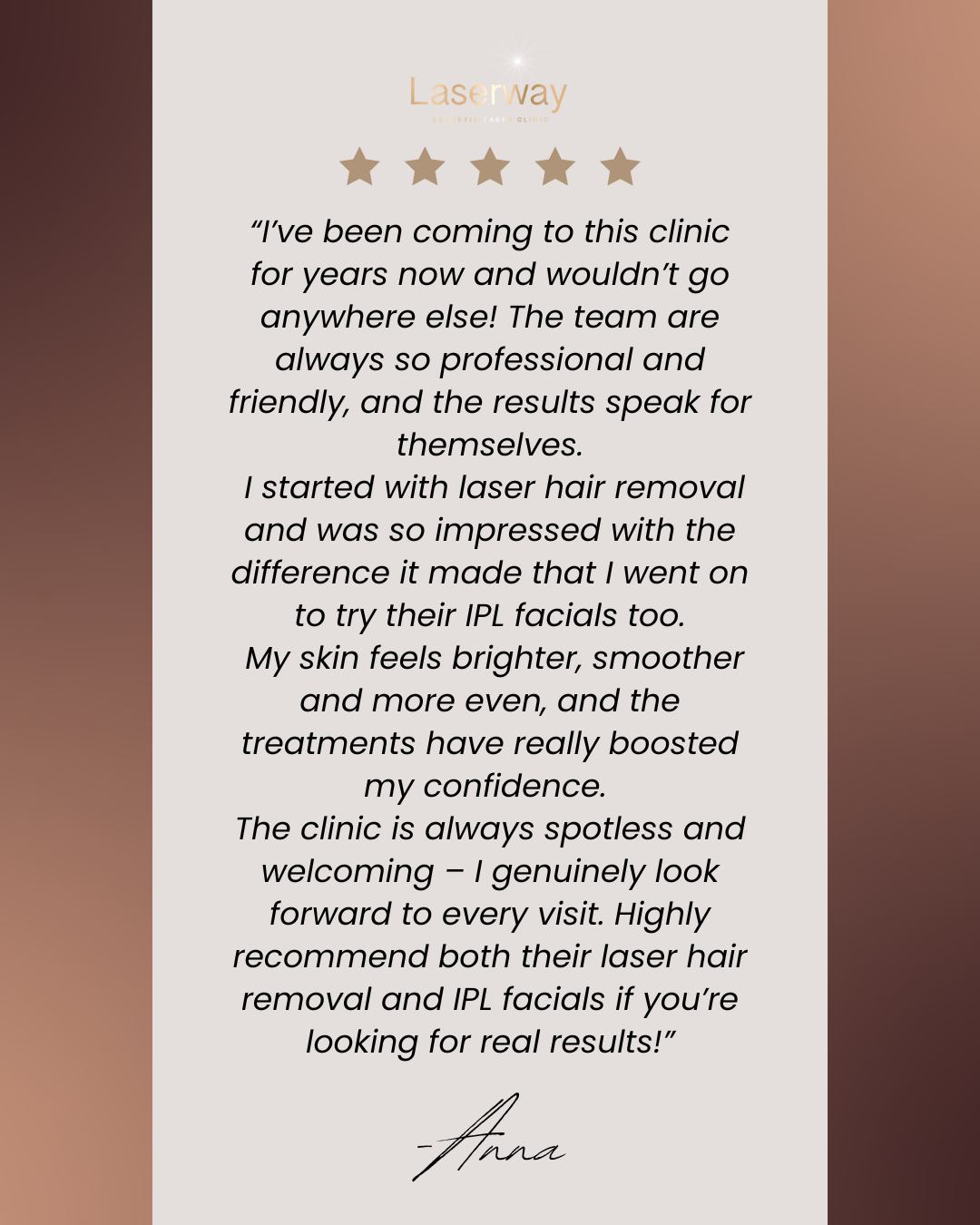✨ Nothing makes our day like hearing from happy clients! 💬
Here’s what one of our lovely clients had to say ❤️