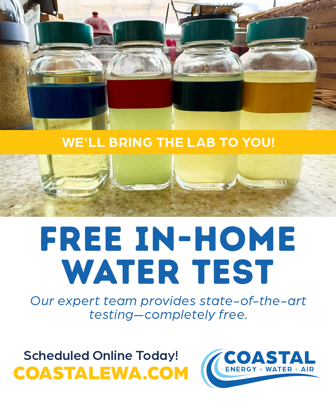 What Was the Result of Your Last Drinking Water Test?
FIND OUT WITH A COMPLIMENTARY IN-HOME WATER TEST!
Get to know your home better and enjoy the peace of mind that comes with understanding what’s in your water. Our FREE, hassle-free in-home water test makes it simple. 💧✨
✅ Professional, friendly staff
✅ Quick and convenient appointment
✅ Personalized solutions for your family or business
👉 Schedule your complimentary water test here: www.coastalewa.com/#water-test-form
#PeaceOfMind #CleanWater #SouthFloridaLiving #FreeWaterTest #CoastalEWA #waterfilter #waterfilters #waterfilteration