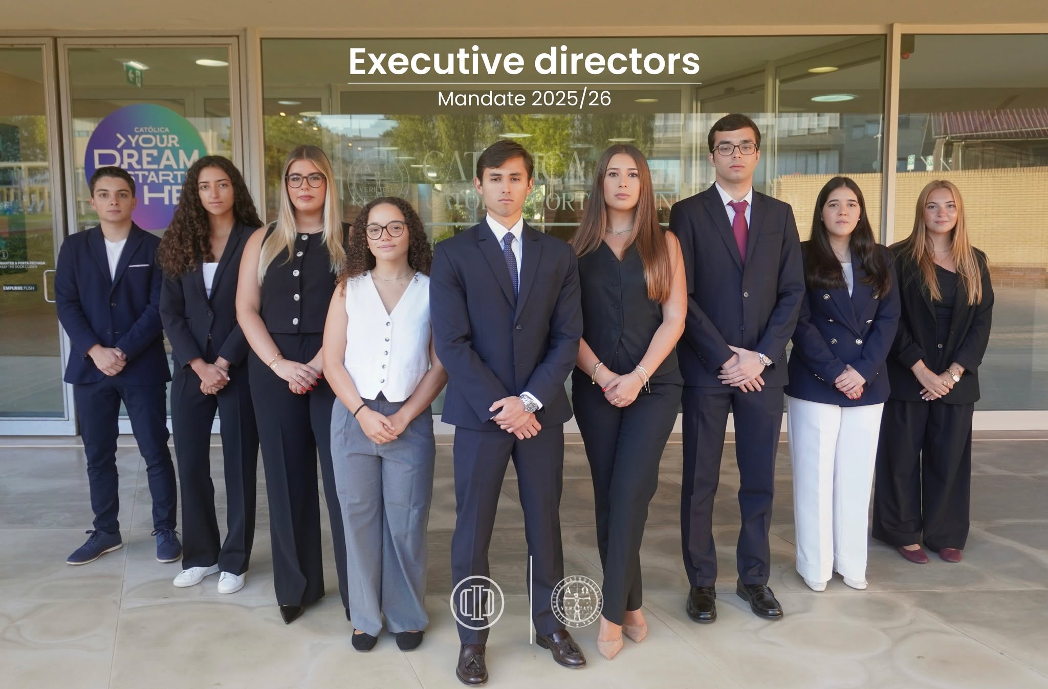 On September 18th, the new Executive Board of Católica Porto Investment Club took office for the 2025/26 mandate.
The new Board is committed to ensuring the continuity of the work developed so far, while promoting growth, innovation, excellence and building impactful projects for all our members.
Executive Board 25/26
President | José Giesteira
Vice President | Carlota Aparício
Vice President | Miguel Monteiro
Vice President | Lara Covas
Head of FE | André Campos
Head of CR | Rita Caldeira
Head of Marketing | Carolina Salgado
Head of P&C | Maria França
Treasurer | Filipa Carneiro
Católica Porto Investment Club
Your future. Your choice.