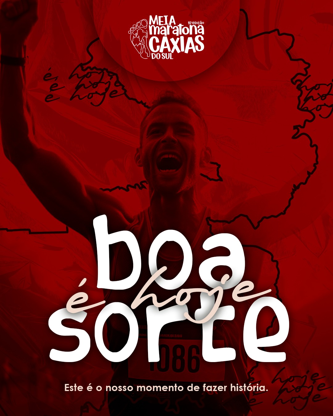 É hoje! ❤️
O dia de superar limites!
O asfalto de Caxias do Sul se transformou em palco para 3.732 histórias de superação.
Hoje é o dia da 10ª Meia Maratona, o dia de celebrar cada quilômetro, cada esforço e a força que existe em nós.
Respire fundo, sinta a energia e saiba que cada passo conta. 🙏
Este é o nosso momento de fazer história. Parabéns a todos que ousaram sonhar e correr!
#MeiaMaratonaCaxias #ÉHoje #CorridaDeRua #DiaDeSuperar #Runners #Inspiracao #CaxiasDoSul