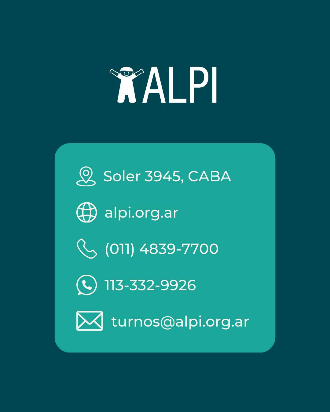 💡 En ALPI, nuestro equipo interdisciplinario de médicos, fisioterapeutas, psicólogos y enfermeros trabajan para brindar una atención segura y de la más alta calidad con un ciudado humanizado. Cada módulo está diseñado para ofrecer una recuperación personalizada y adecuada a las necesidades de cada paciente.
🔗 Para más información sobre nuestros servicios de internación y rehabilitación, contactanos.
📍 Soler 3945, CABA
📞 (011) 4839-7700
📲 113-332-9926
📧 turnos@alpi.org.ar
#RehabilitaciónIntegral #AtenciónEspecializada #MódulosDeRehabilitación #RehabilitaciónPersonalizada #CuidadoDePacientes